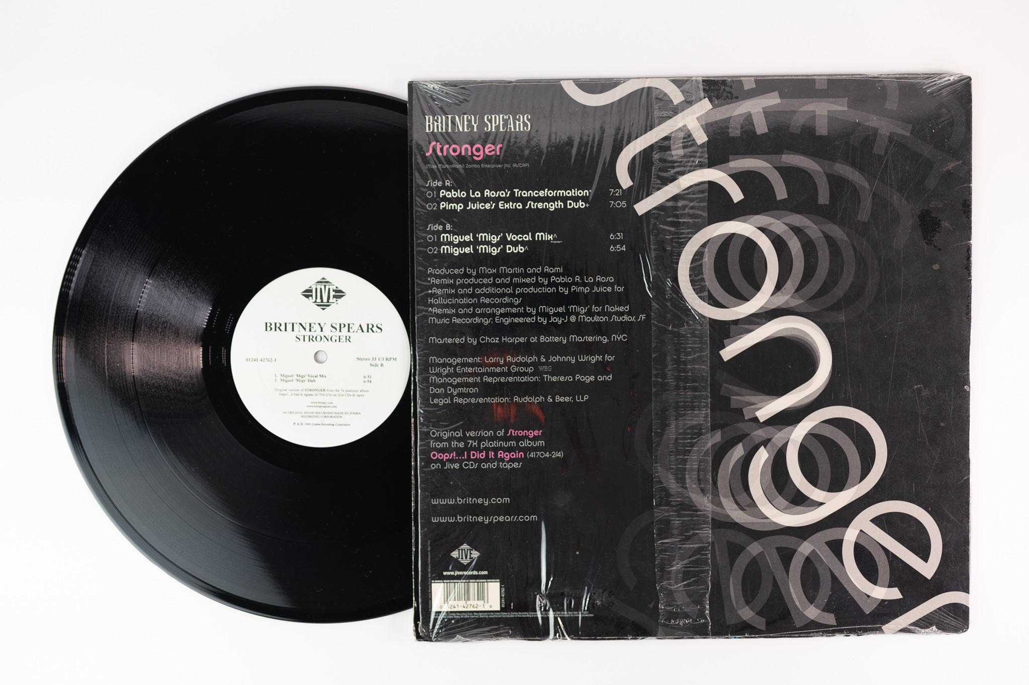 Britney Spears - Stronger on Jive 12" Single