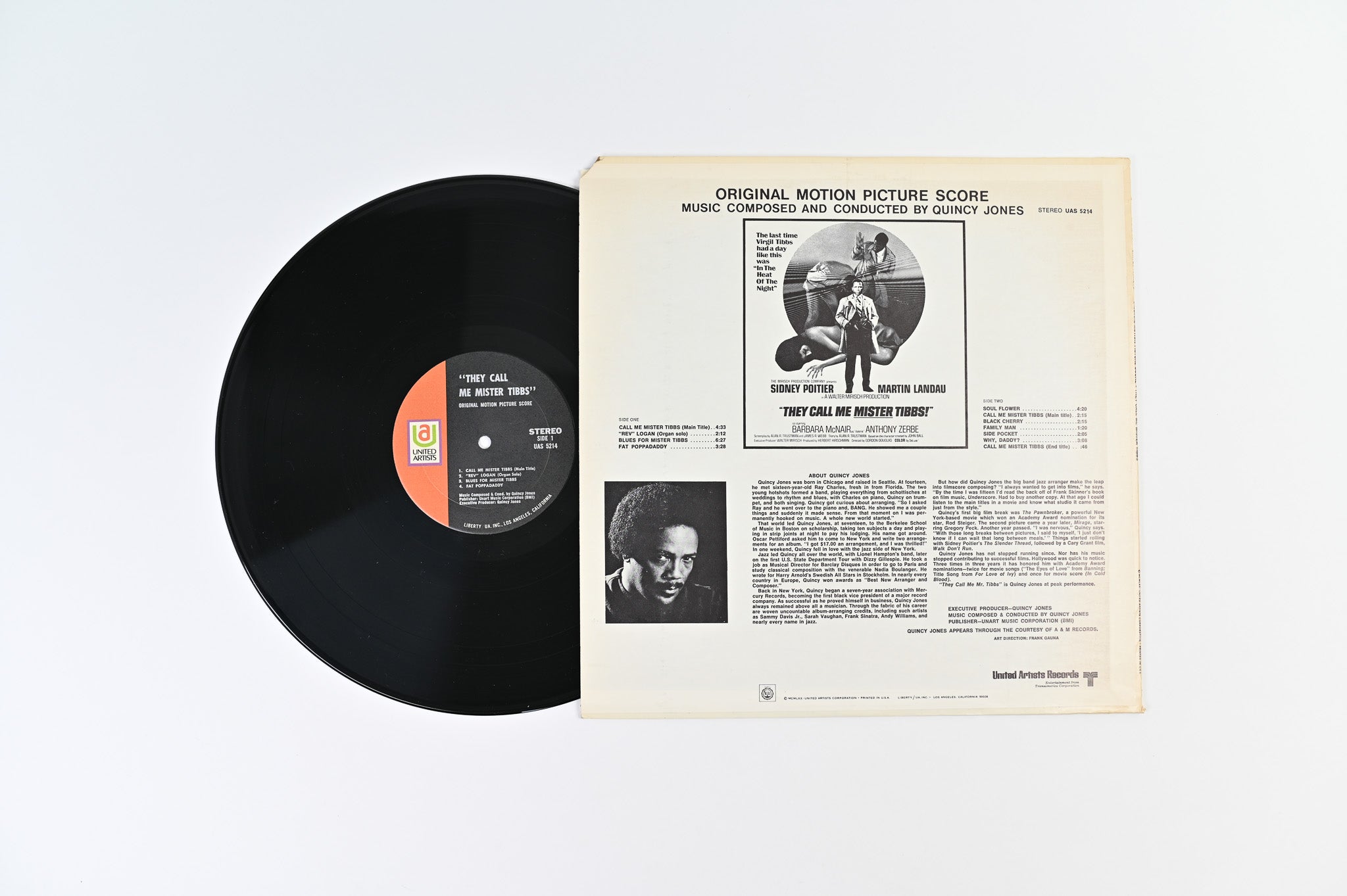 Quincy Jones - They Call Me Mister Tibbs on United Artists