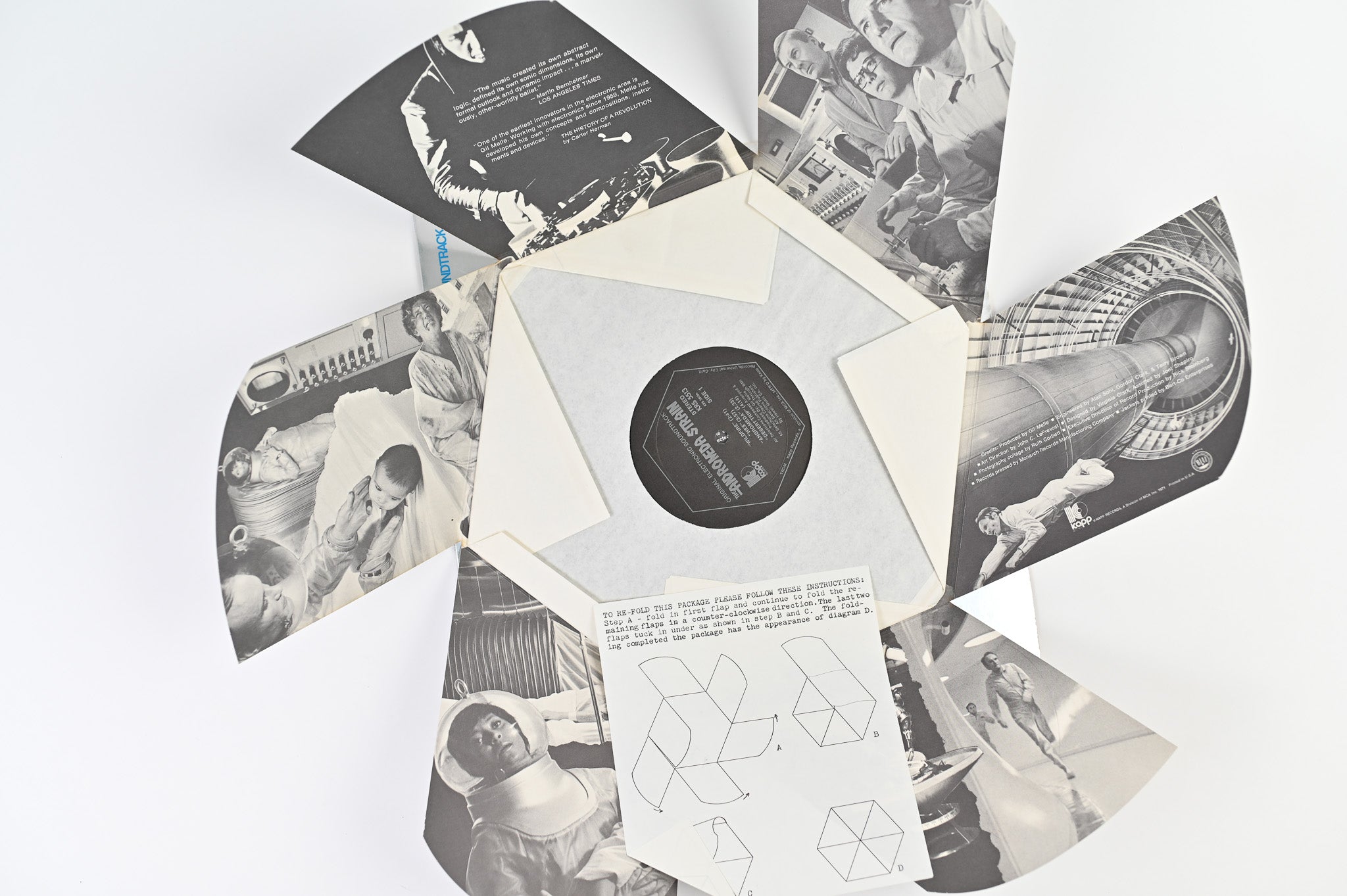 Gil Mellé - The Andromeda Strain Original Electronic Soundtrack on Kapp Hexagonal Gimmick Cover
