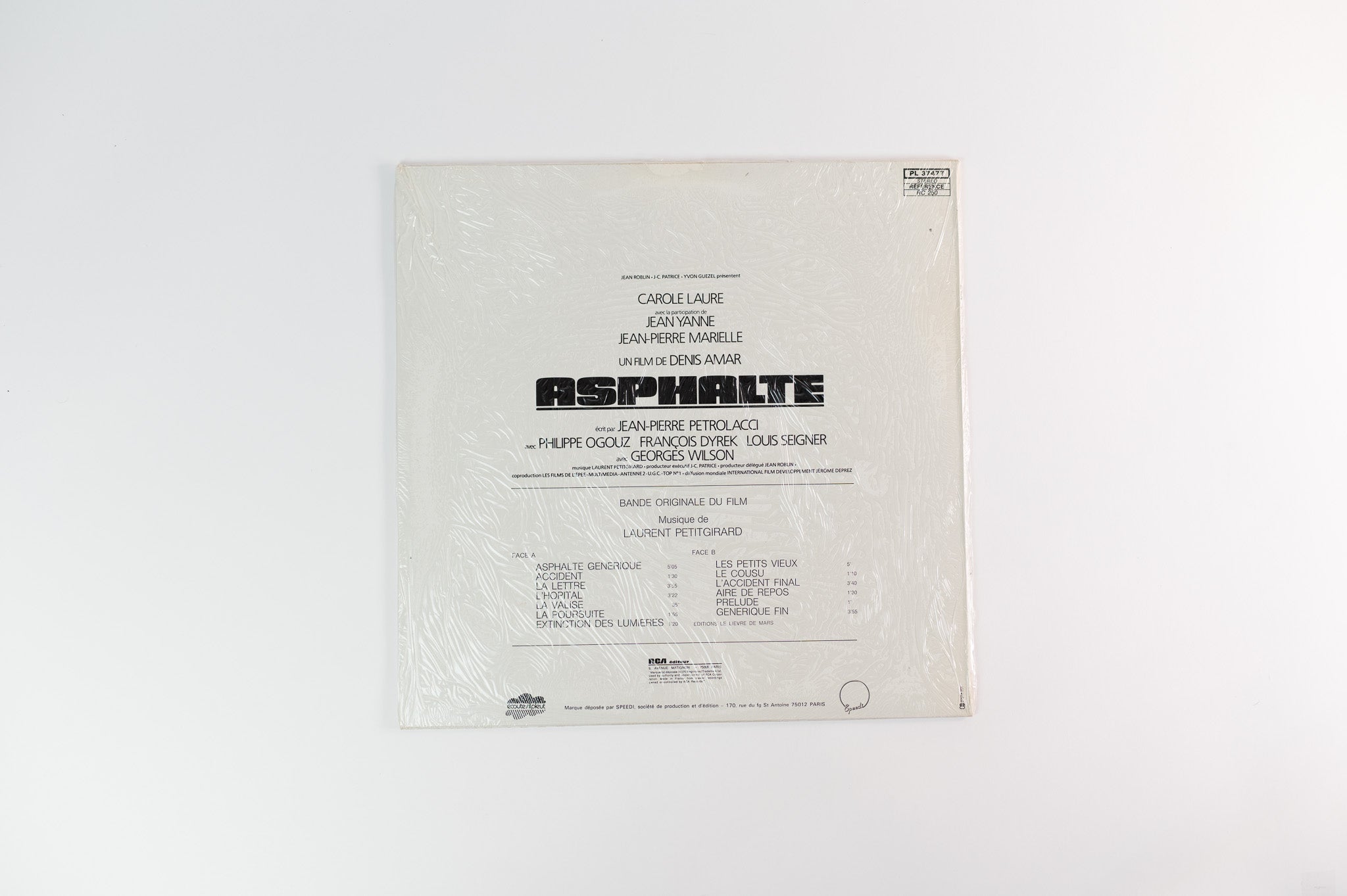 Laurent Petitgirard - Asphalte (Bande Originale Du Film) on RCA France Sealed