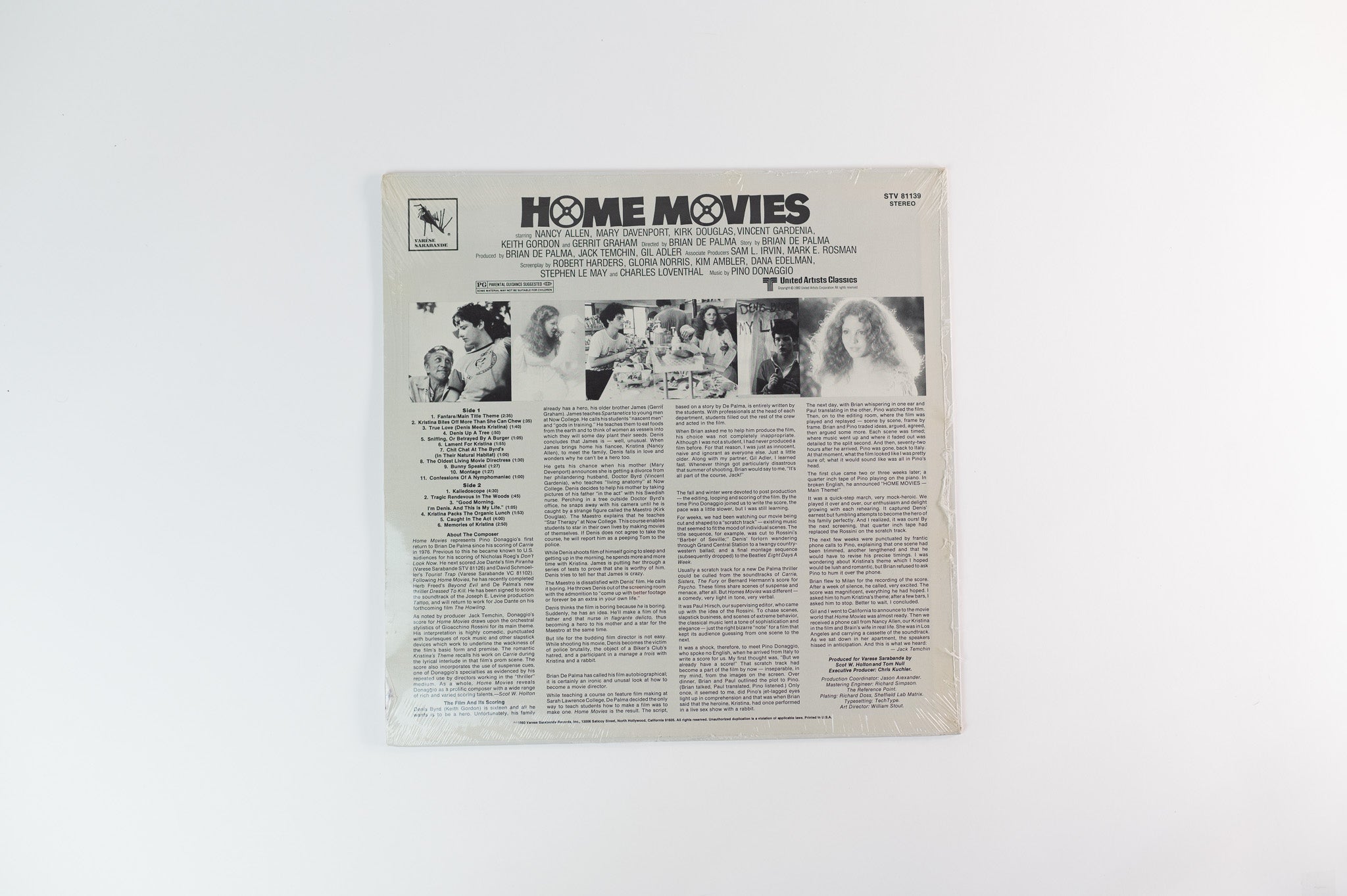 Pino Donaggio - Home Movies (Original Soundtrack) on Varese Sarabande Sealed