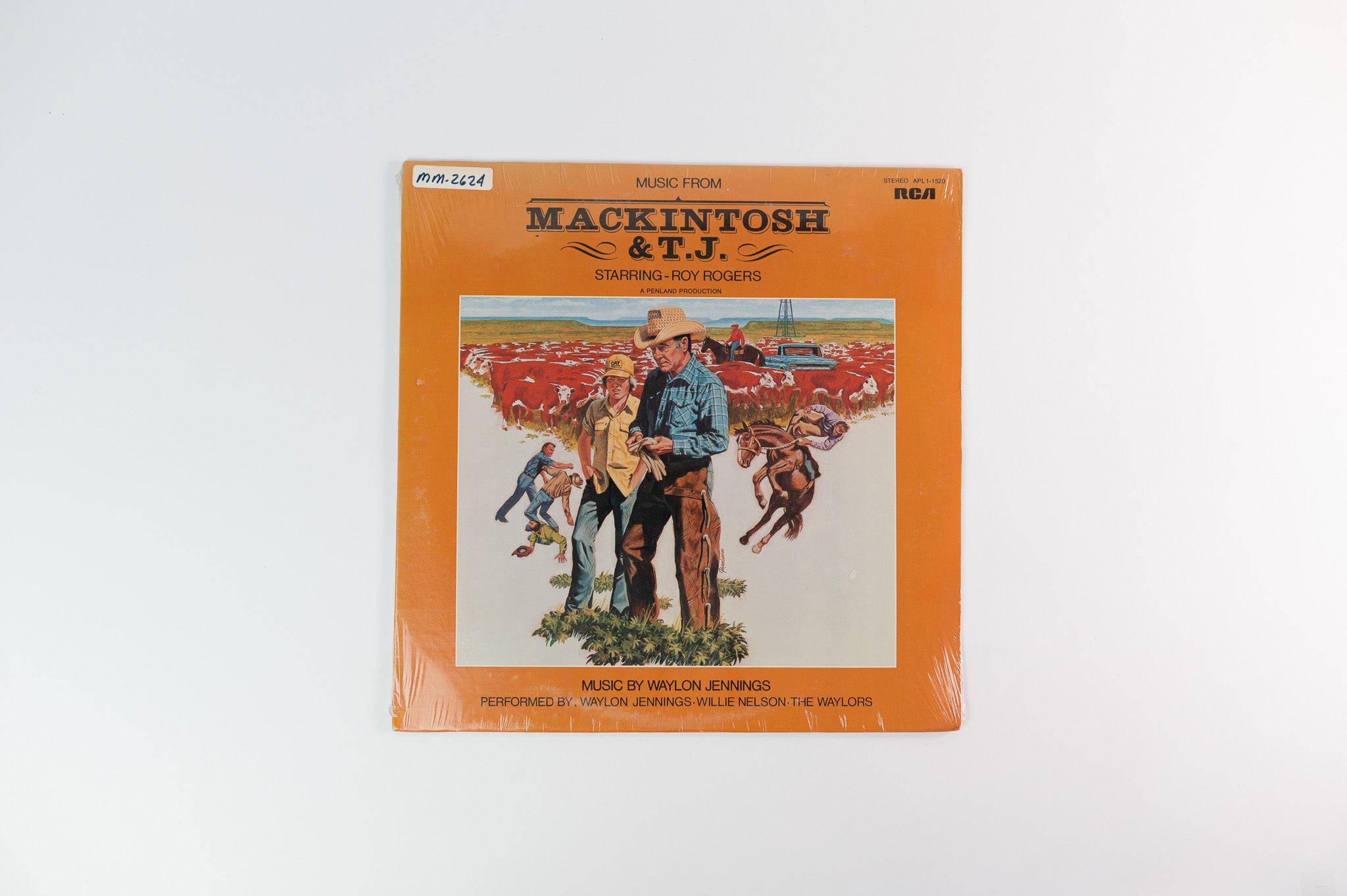 Waylon Jennings - Music From Mackintosh & T.J. on RCA Sealed