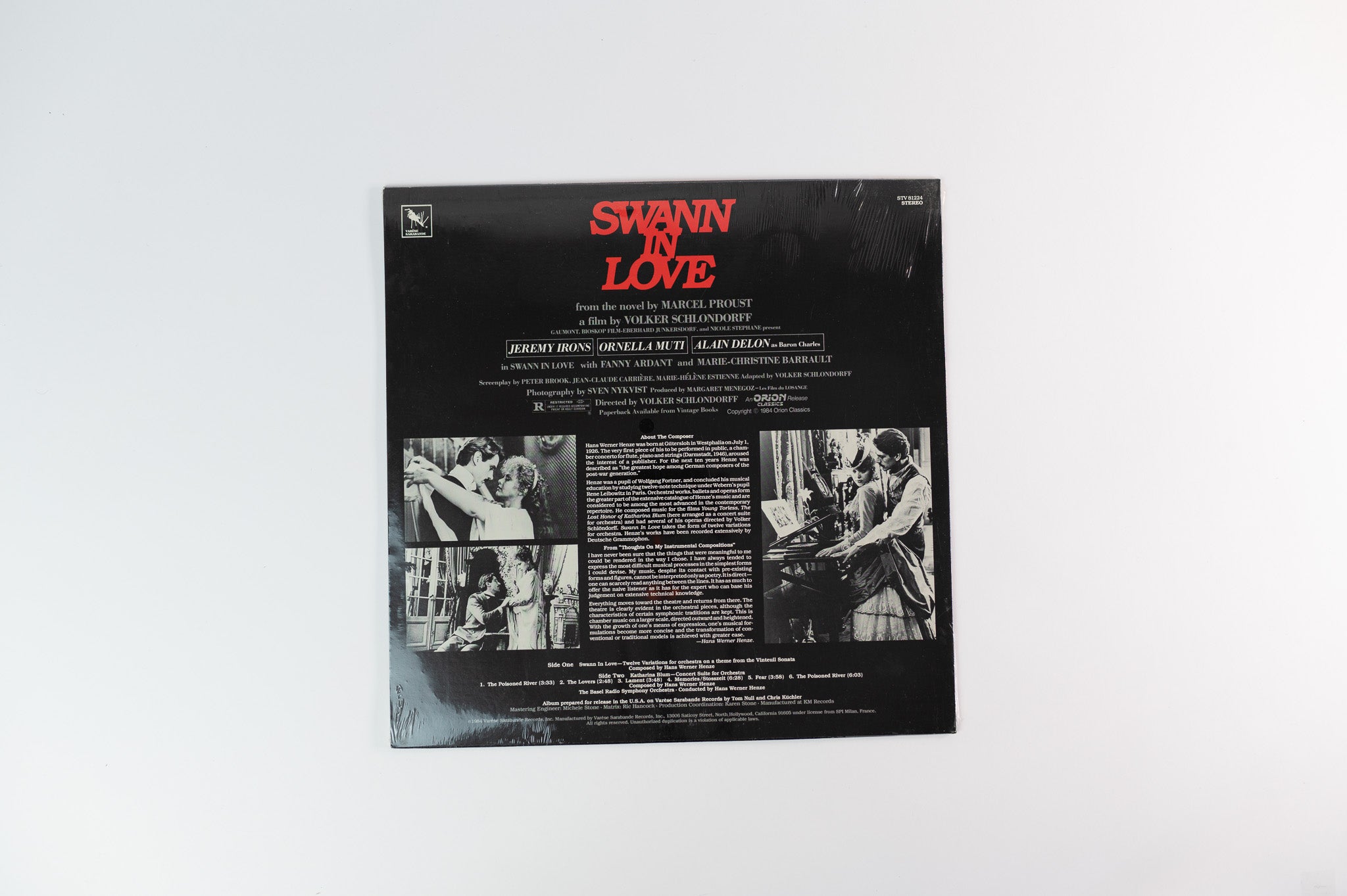 Hans Werner Henze - Swann In Love Original Soundtrack on Varese Sarabande Sealed