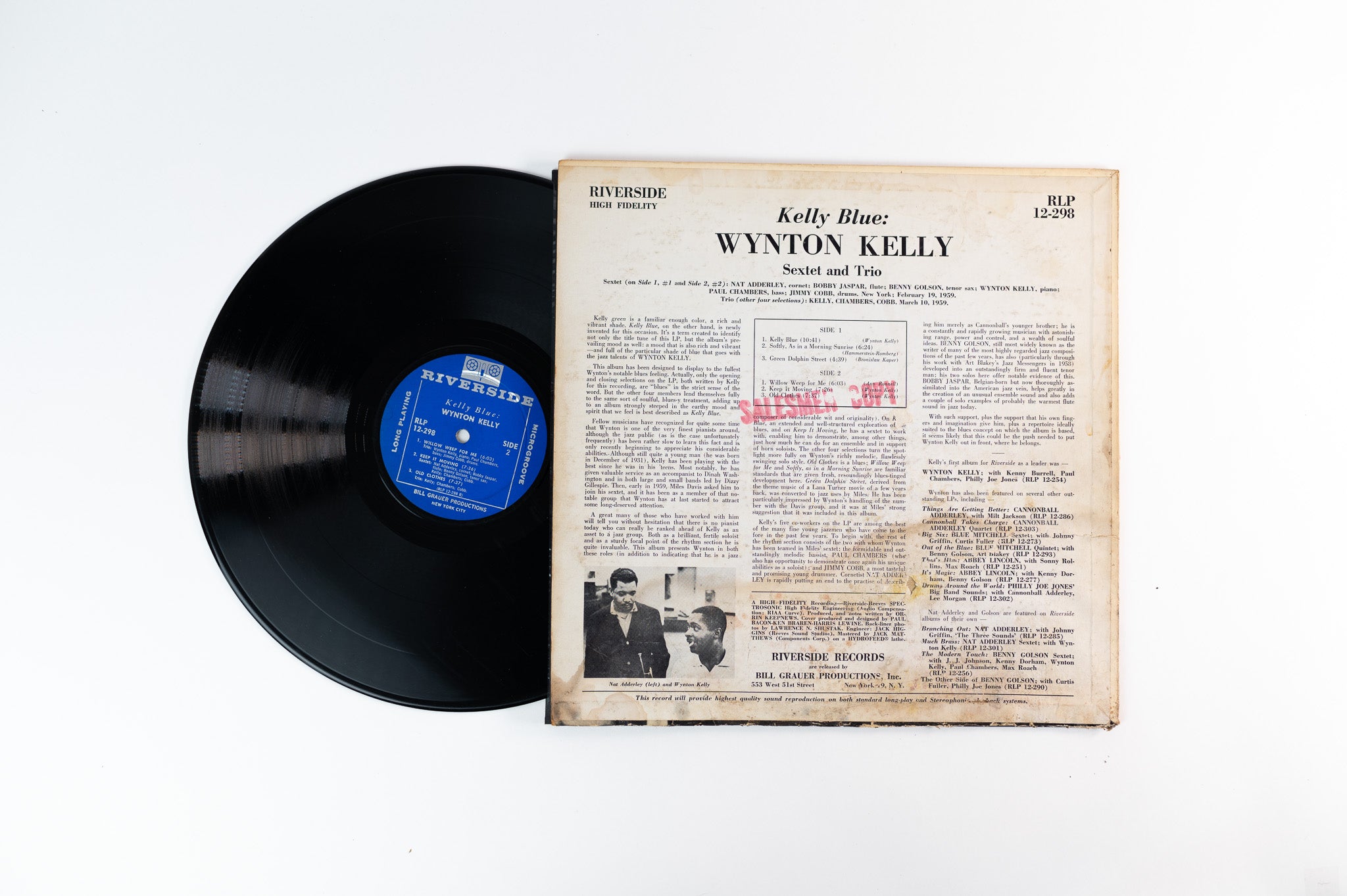 Wynton Kelly - Kelly Blue on Riverside Mono Deep Groove