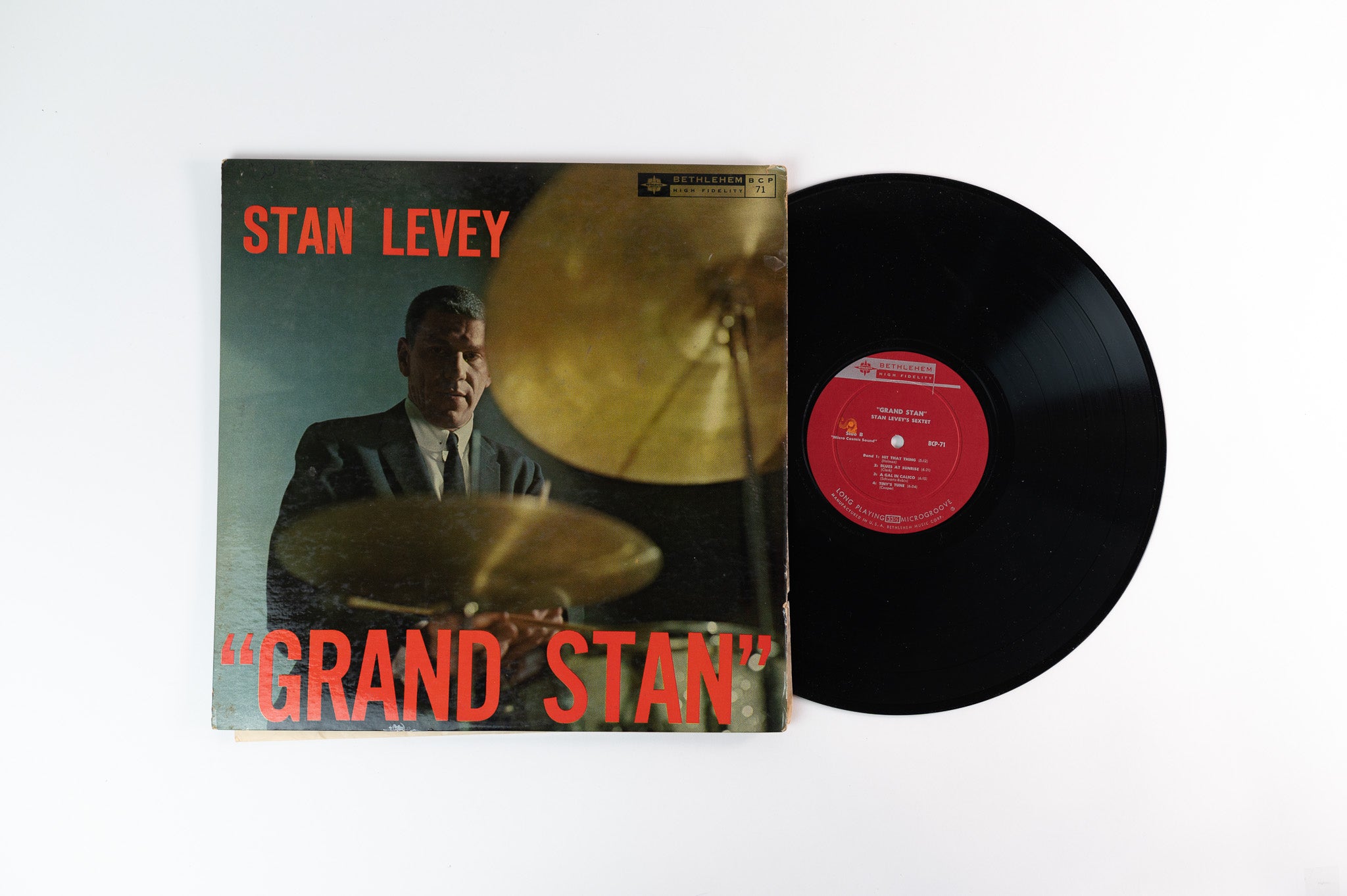 Stan Levey - Grand Stan on Bethlehem Mono Deep Groove