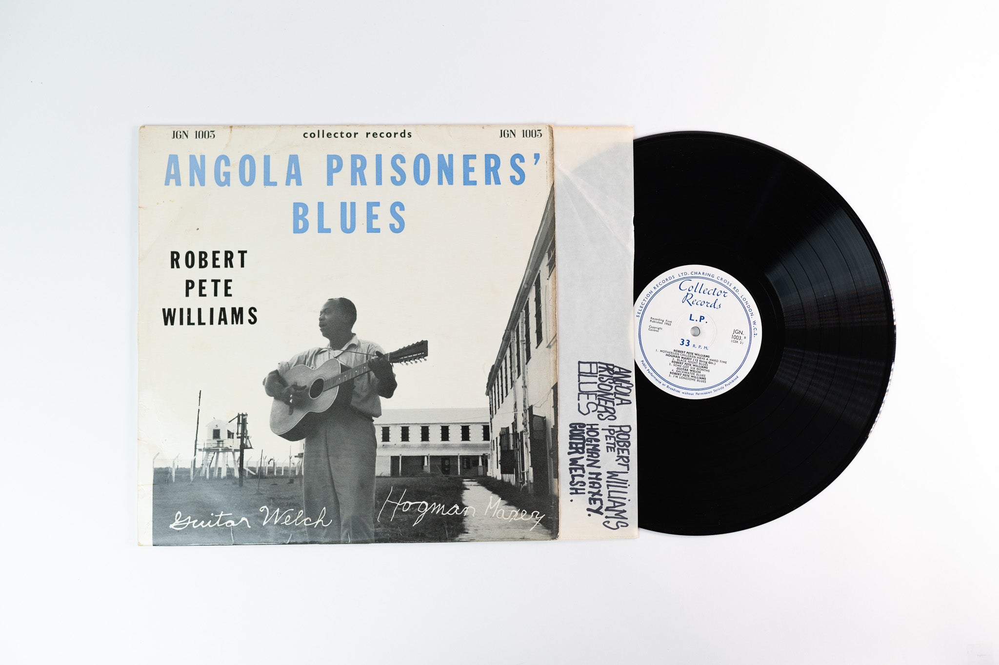 Robert Pete Williams - Angola Prisoners' Blues on Collector Records UK Pressing