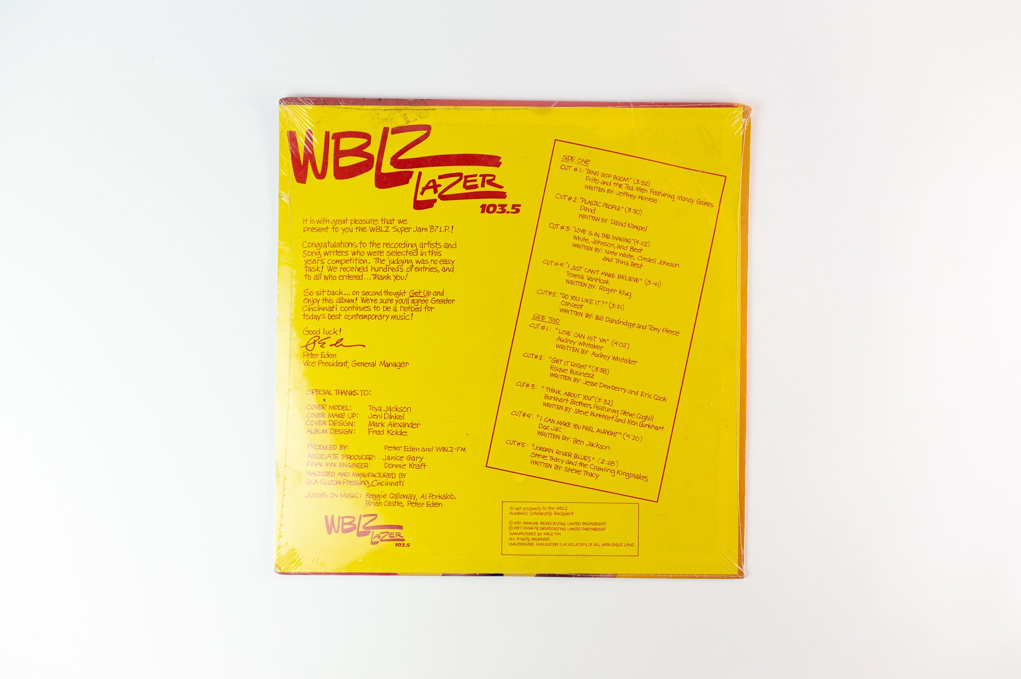 Various - WBLZ Super Jam '87 on Panache Broadcasting Sealed