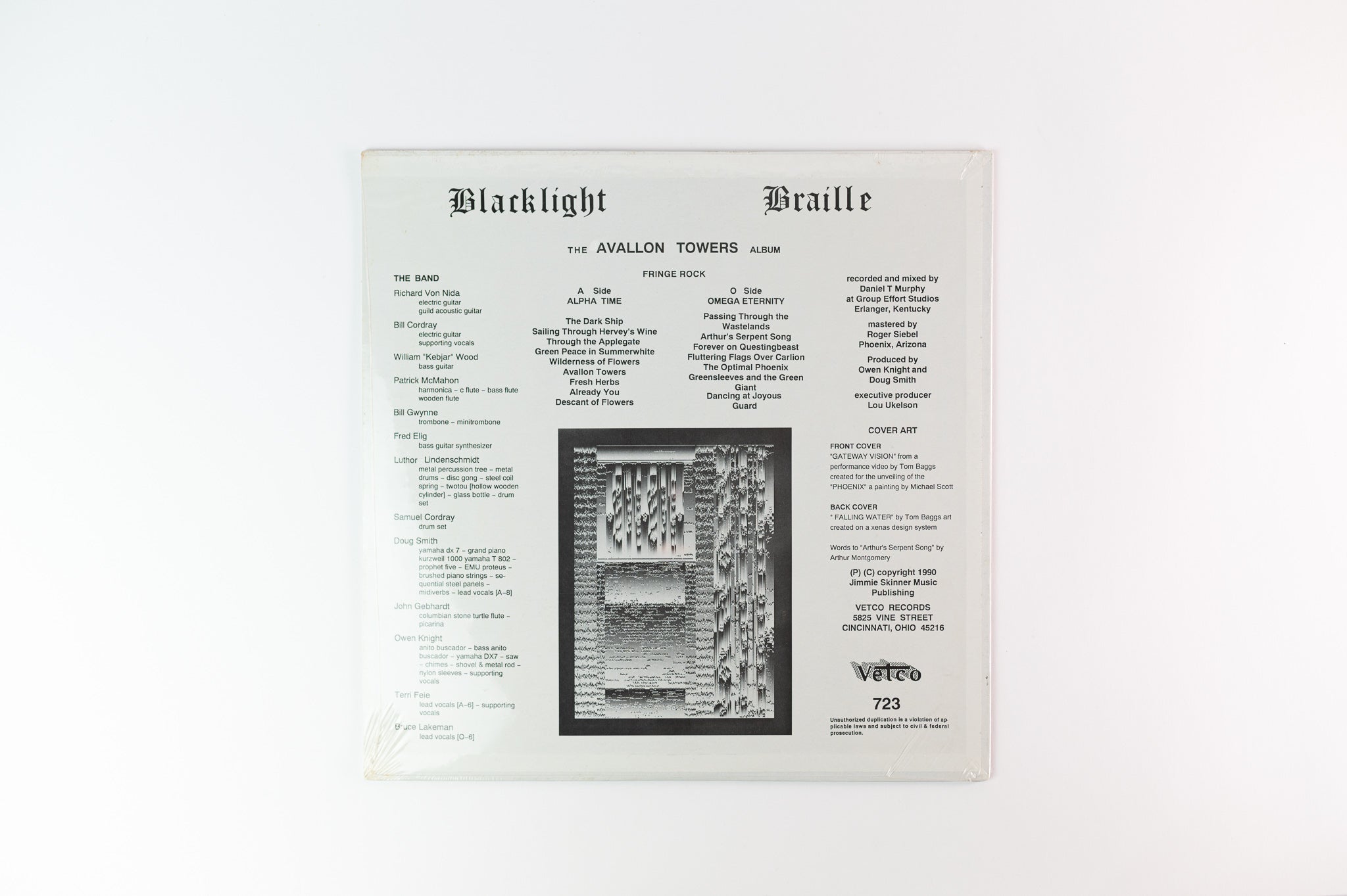 Blacklight Braille - The Avallon Towers Album on Vetco Sealed