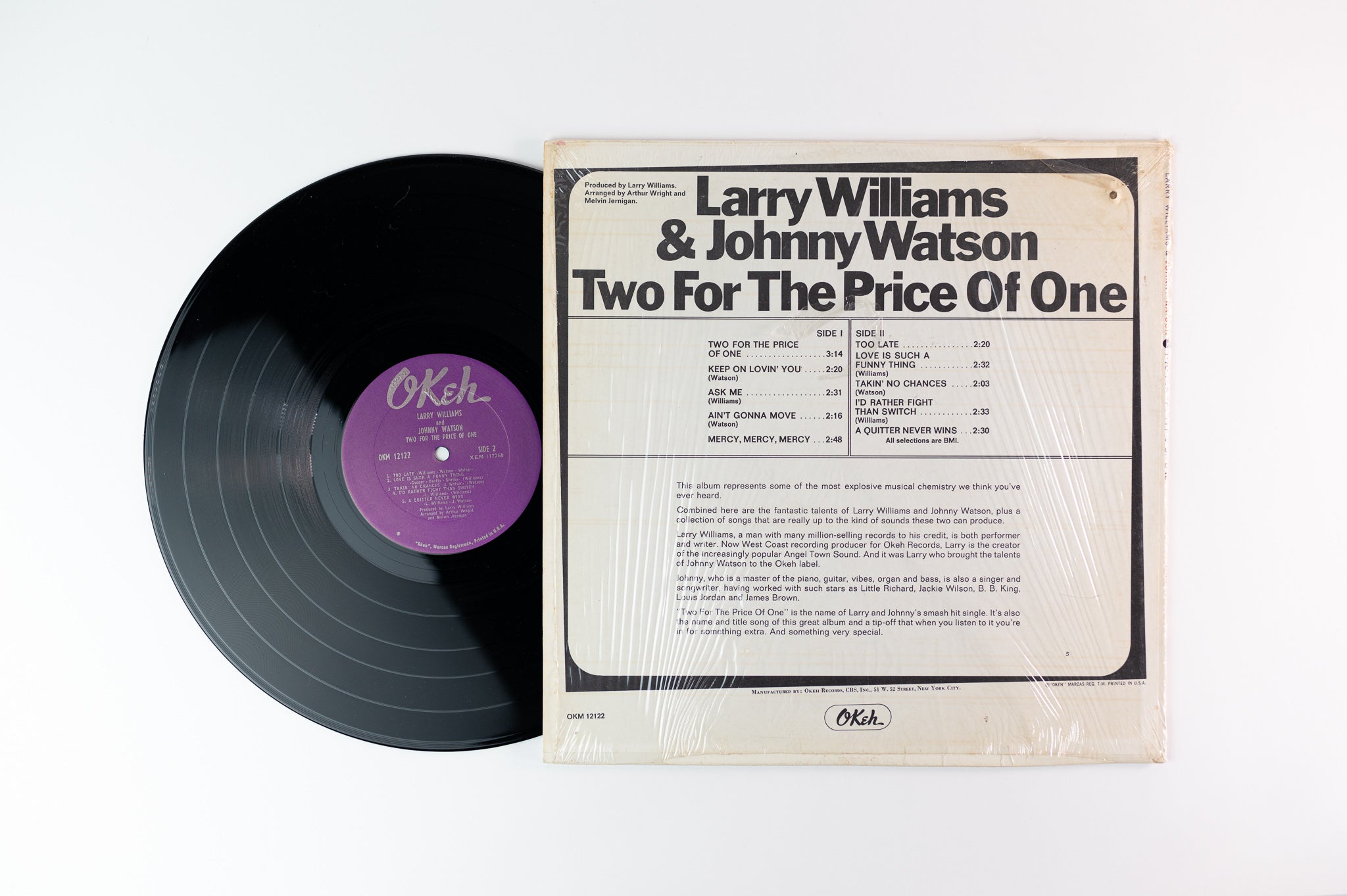 Larry Williams & Johnny Watson - Two For The Price Of One on Okeh - Mono