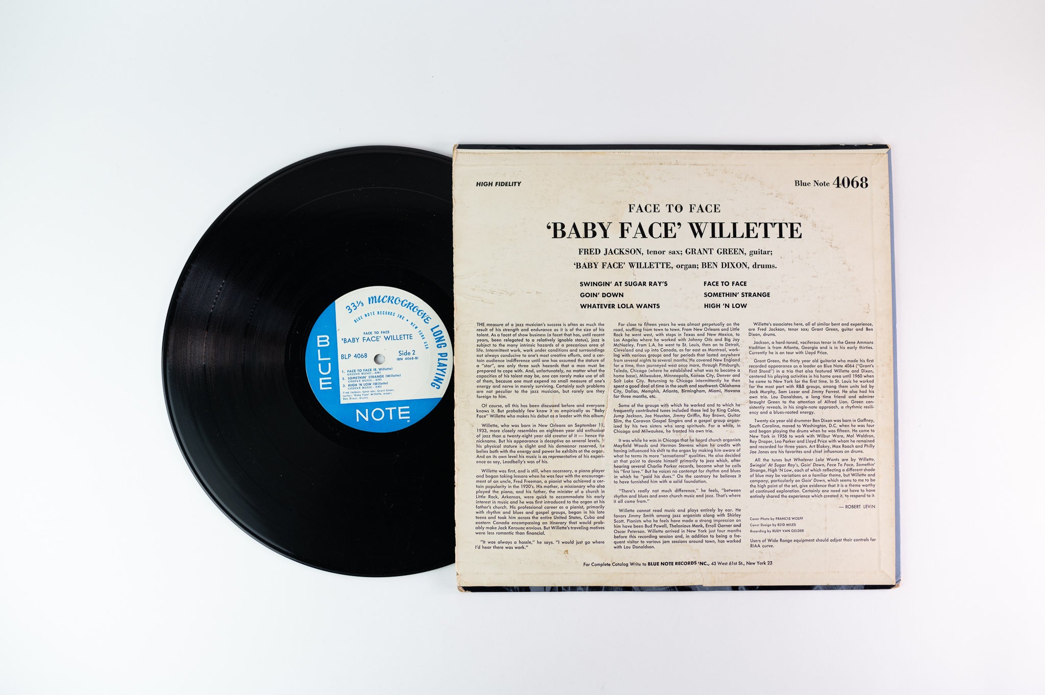 'Baby Face' Willette - Face To Face on Blue Note 4068 Mono New York