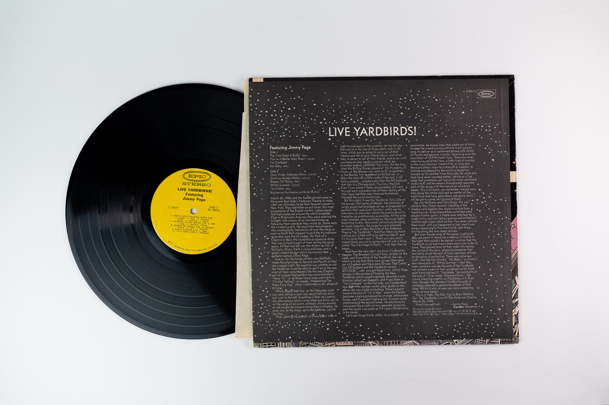 The Yardbirds - Live Yardbirds (Featuring Jimmy Page) on Epic Stereo