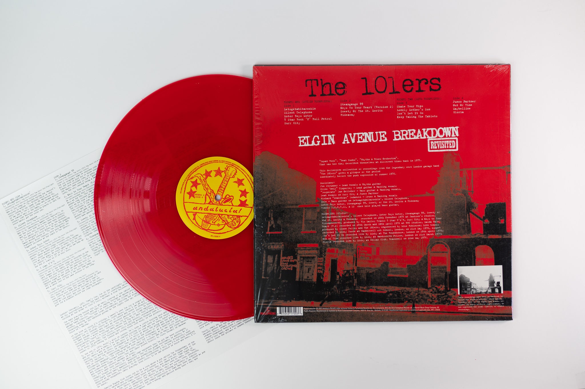 The 101'ers - Elgin Avenue Breakdown Revisited on Parlophone - Red Vinyl