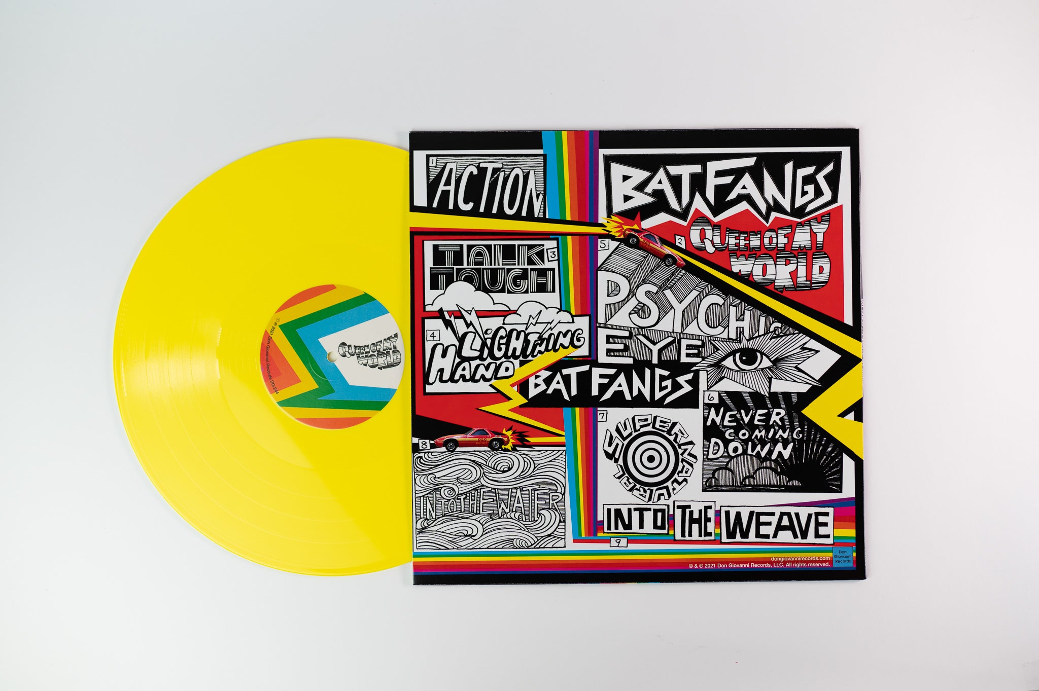 Bat Fangs - Queen Of My World on Don Giovanni Records - Yellow Vinyl