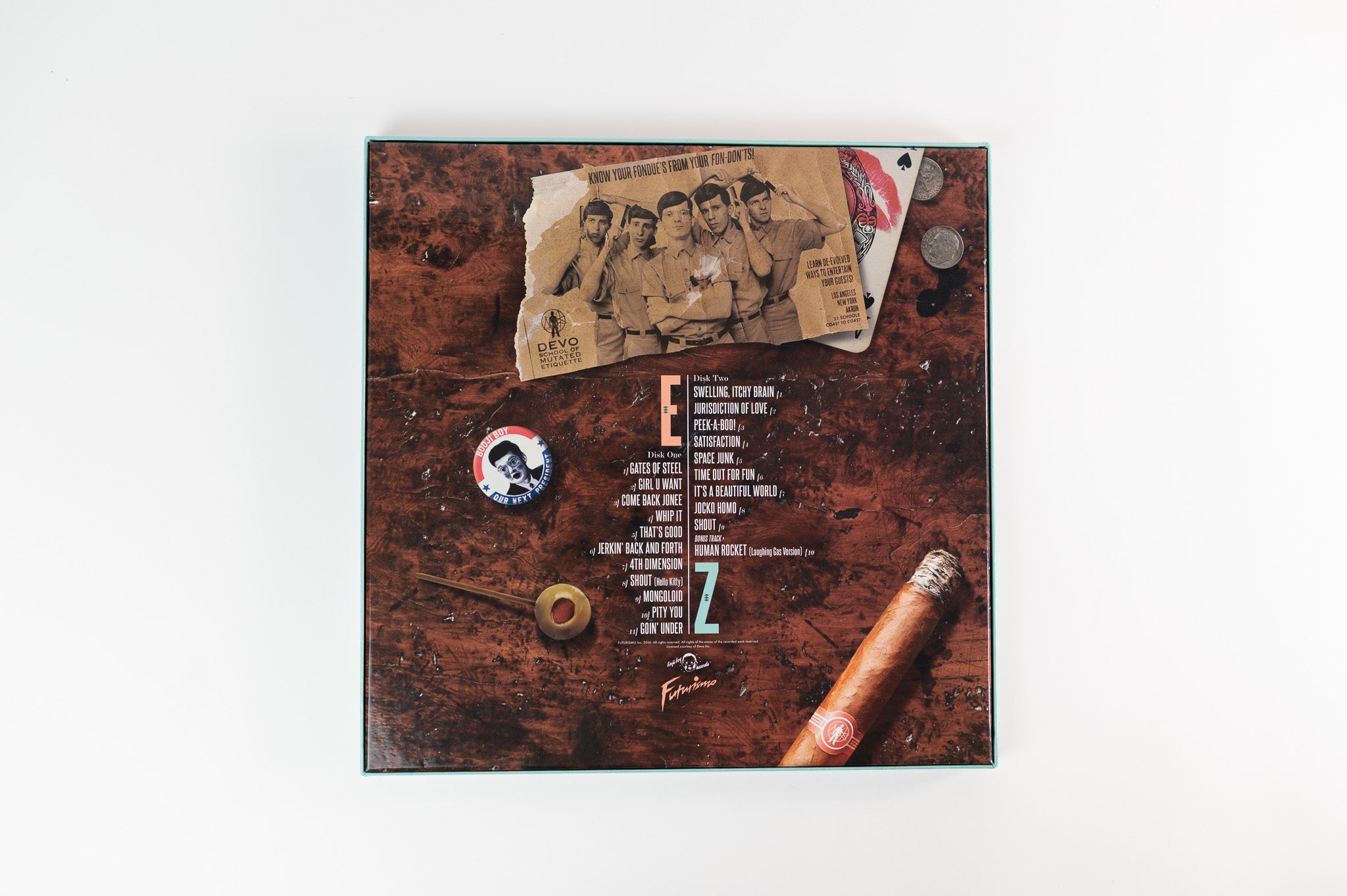 Devo - EZ Listening Muzak on Futurismo Ltd Antique Walnut Vinyl Box Set