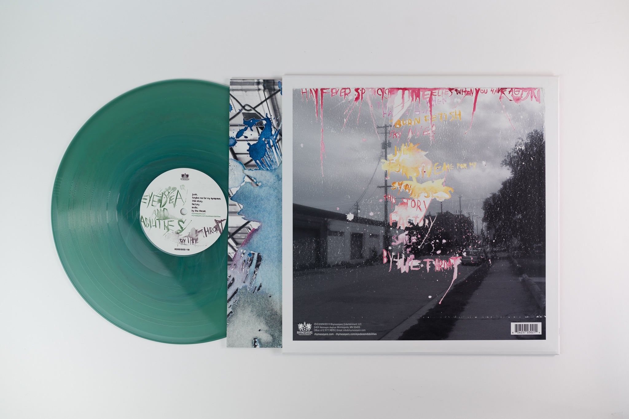 Eyedea & Abilities - By The Throat on Rhymesayers Ltd Watercolor Swirl Vinyl Reissue