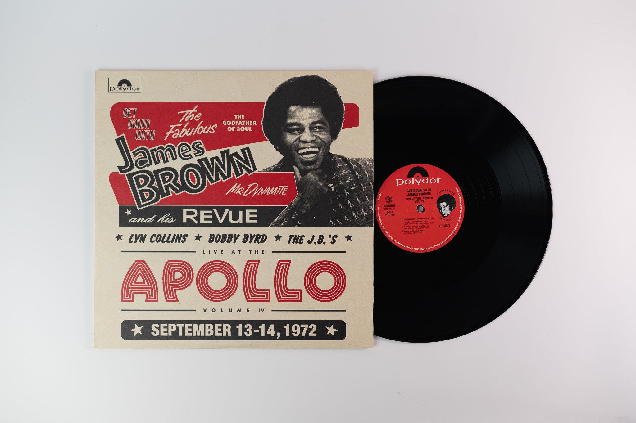 James Brown - Get Down With James Brown: Live At The Apollo Volume IV on Polydor RSD 2016