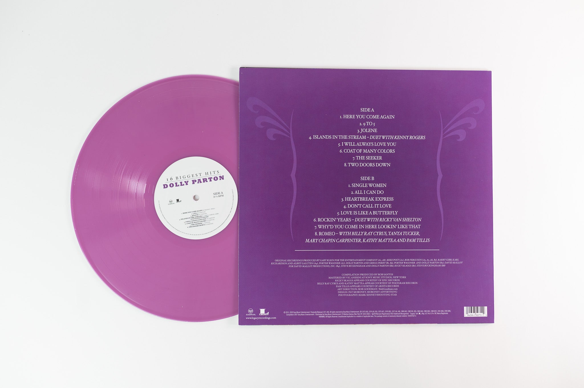 Dolly Parton - 16 Biggest Hits on RCA Nashville Purple Vinyl