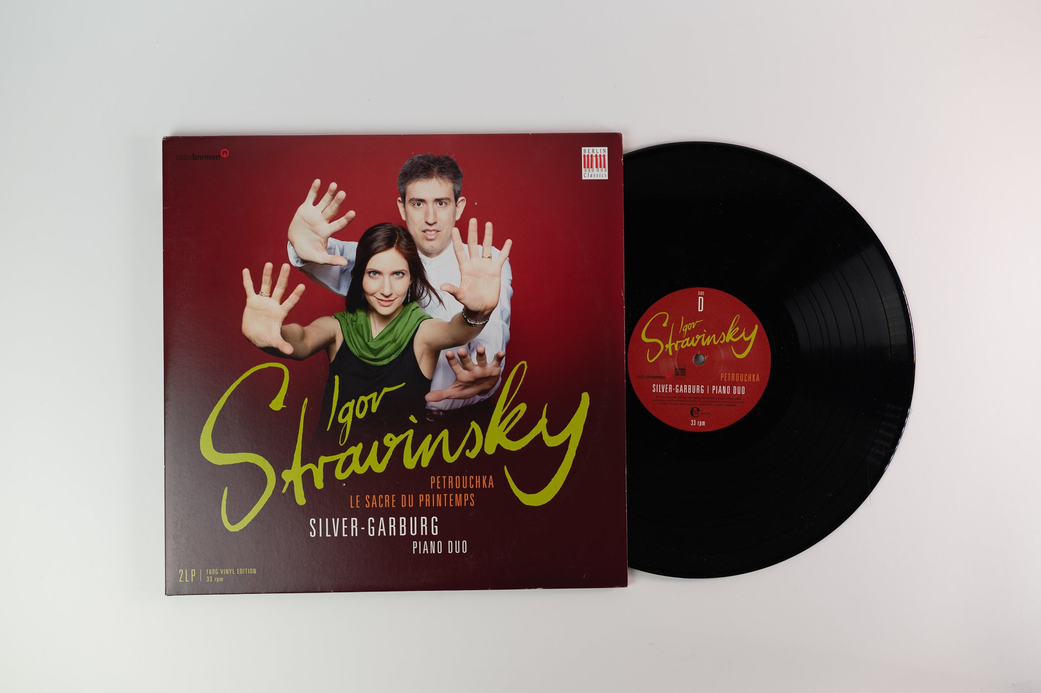 Silver-Garburg Piano Duo - Igor Stravinsky Petrouchka, Le Sacre du Printemps (The Rite of Spring), Petrouchka on Berlin Classics 180 Gram