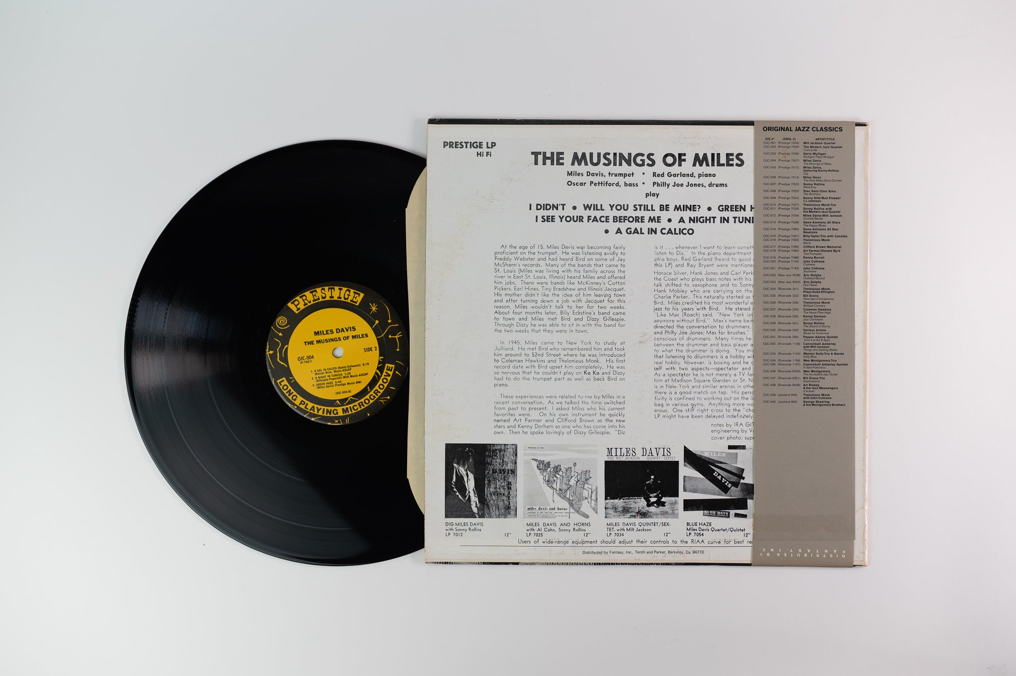 Miles Davis - The Musings Of Miles on Prestige OJC Reissue