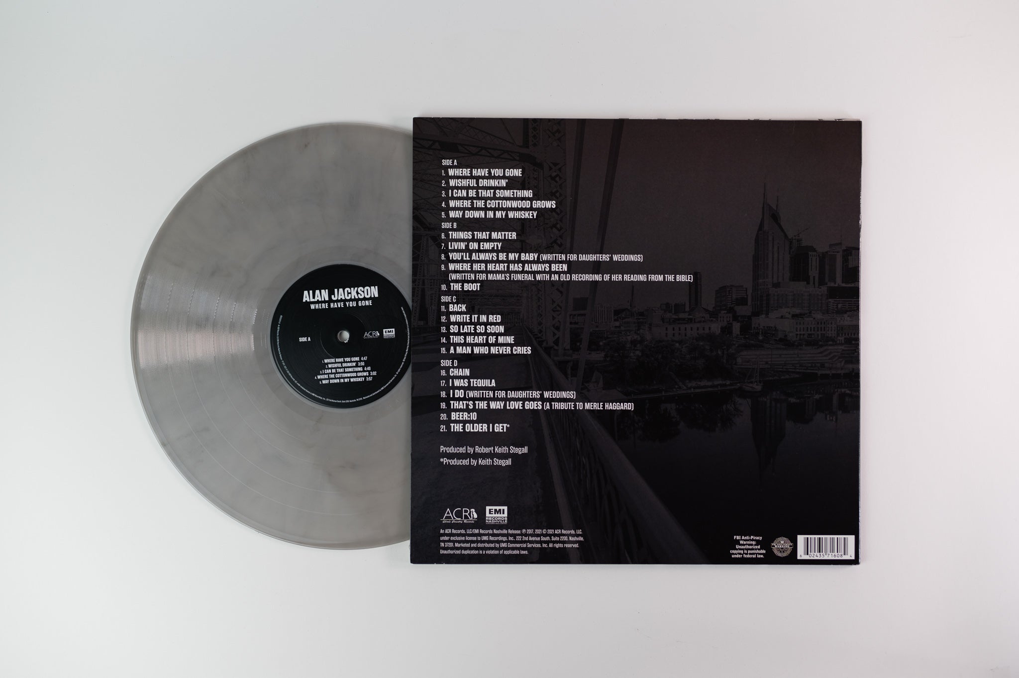 Alan Jackson - Where Have You Gone on ACR Black & White Swirl Vinyl