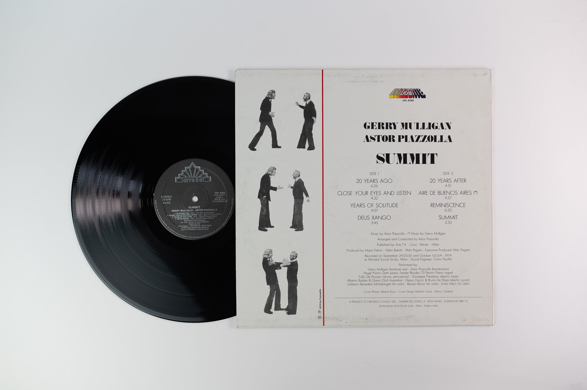 Gerry Mulligan & Astor Piazzolla - Summit on Orizzonte Italian Pressing