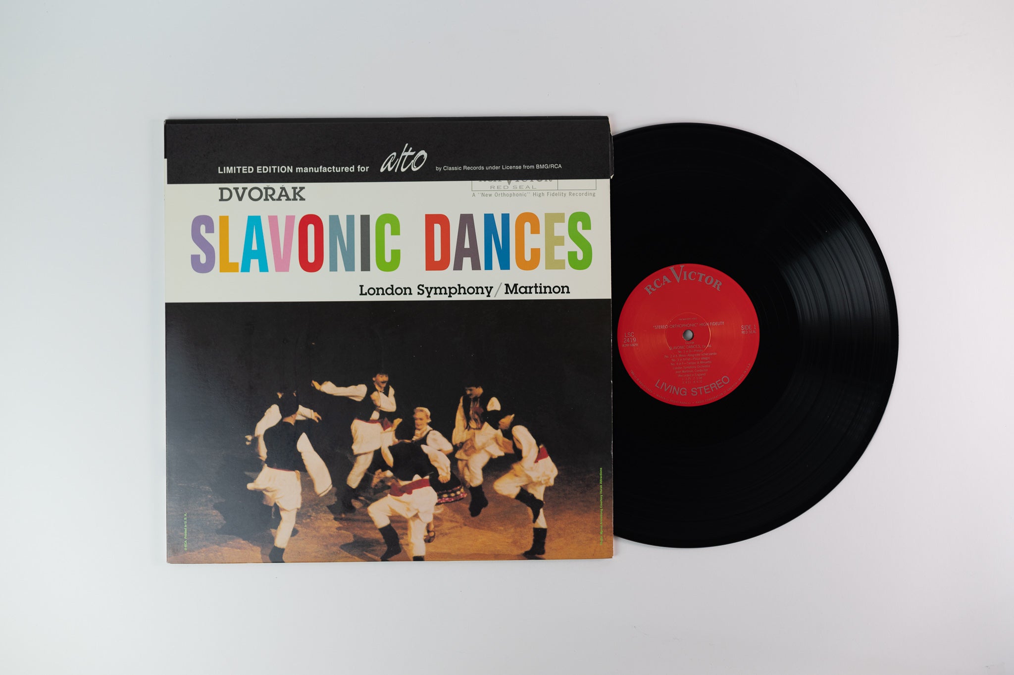 Antonín Dvořák - Slavonic Dances Alto Classic Records 180 Gram Limited Reissue