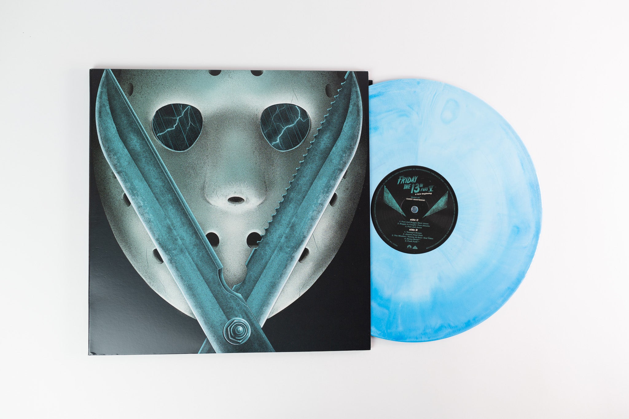 Harry Manfredini - Friday The 13th Part V: A New Beginning Ltd Blue White Swirl