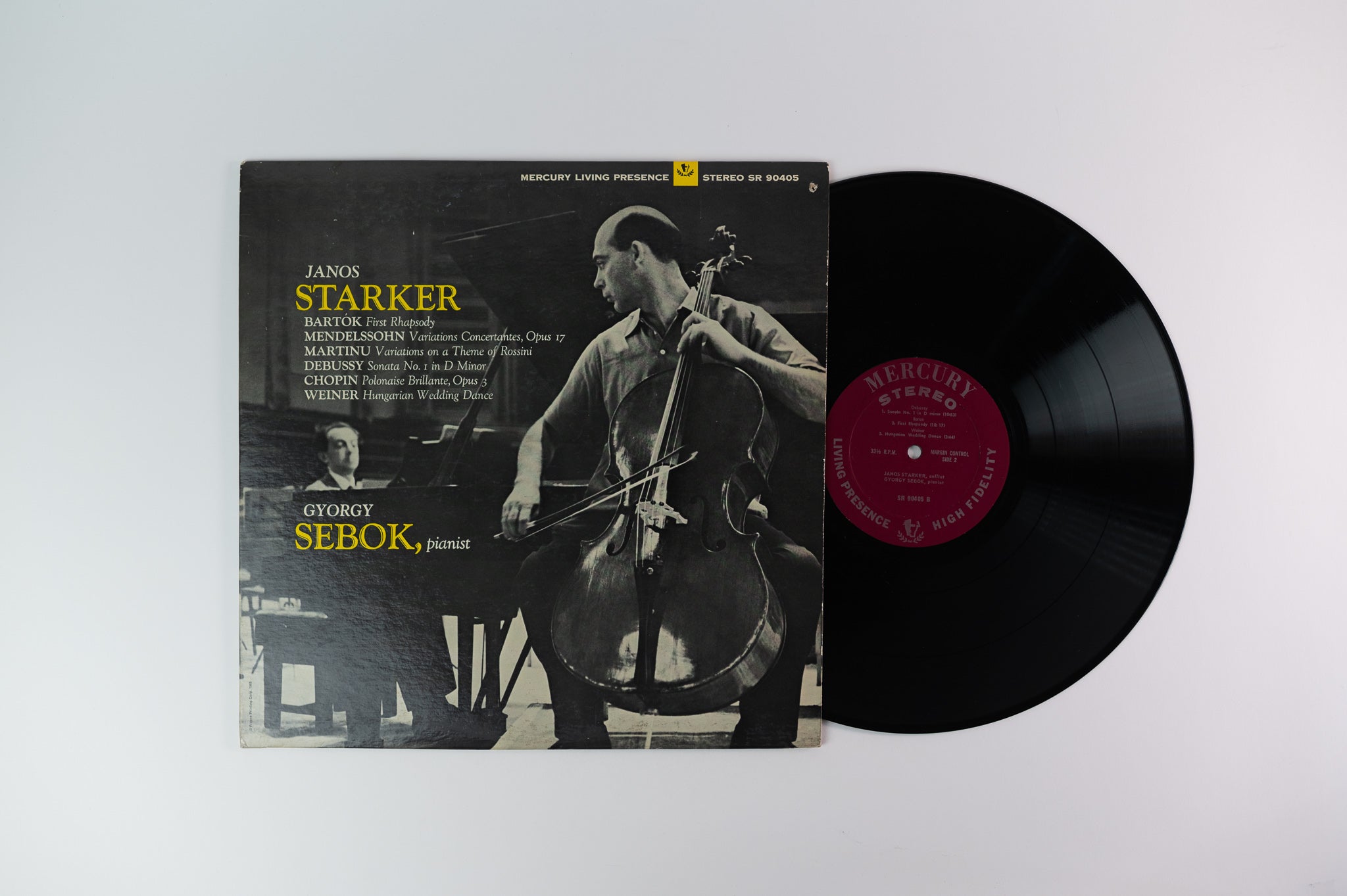 Janos Starker - Janos Starker Plays Works By Debussy, Bartók And Others on Mercury SR 90405 Stereo