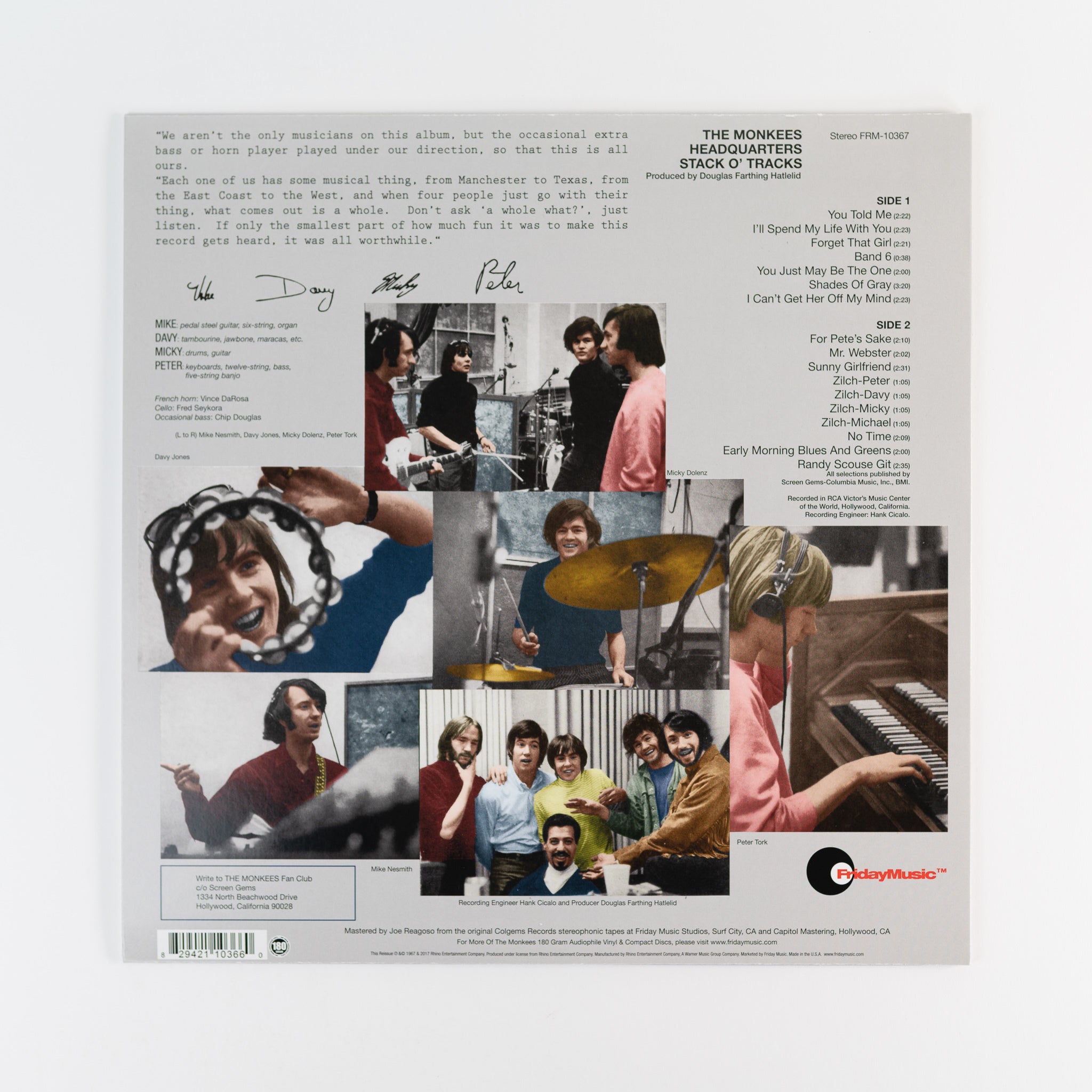 The Monkees - Headquarters -Stack O' Tracks (Anniversary Edition) [Clear Vinyl]
