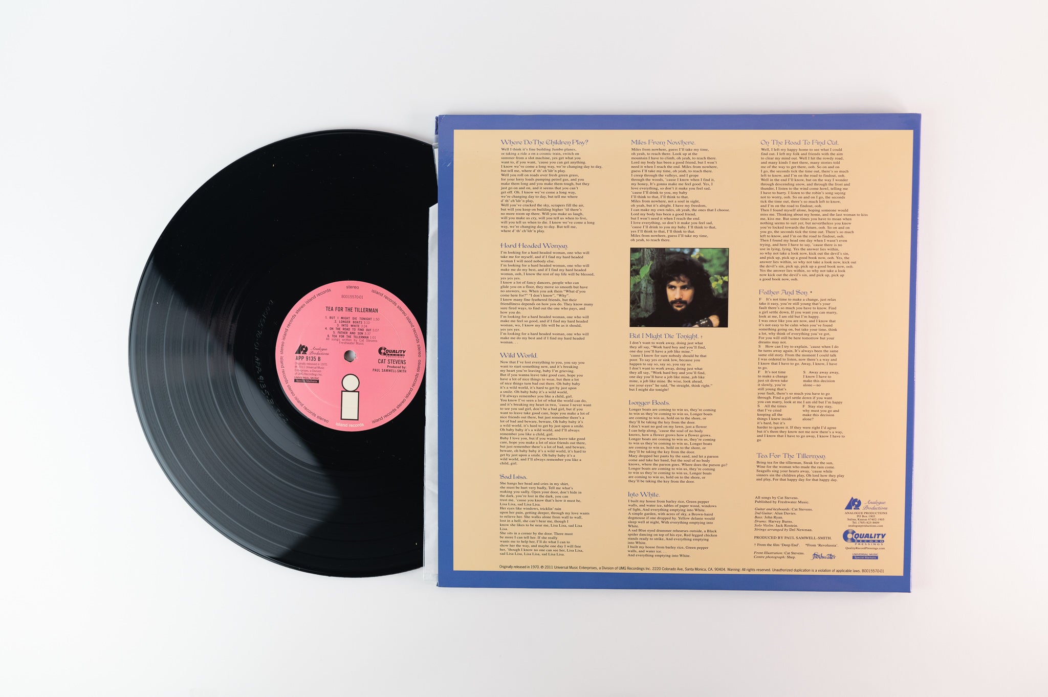 Cat Stevens - Tea For The Tillerman on Analogue Productions 200 Gram Audiophile
