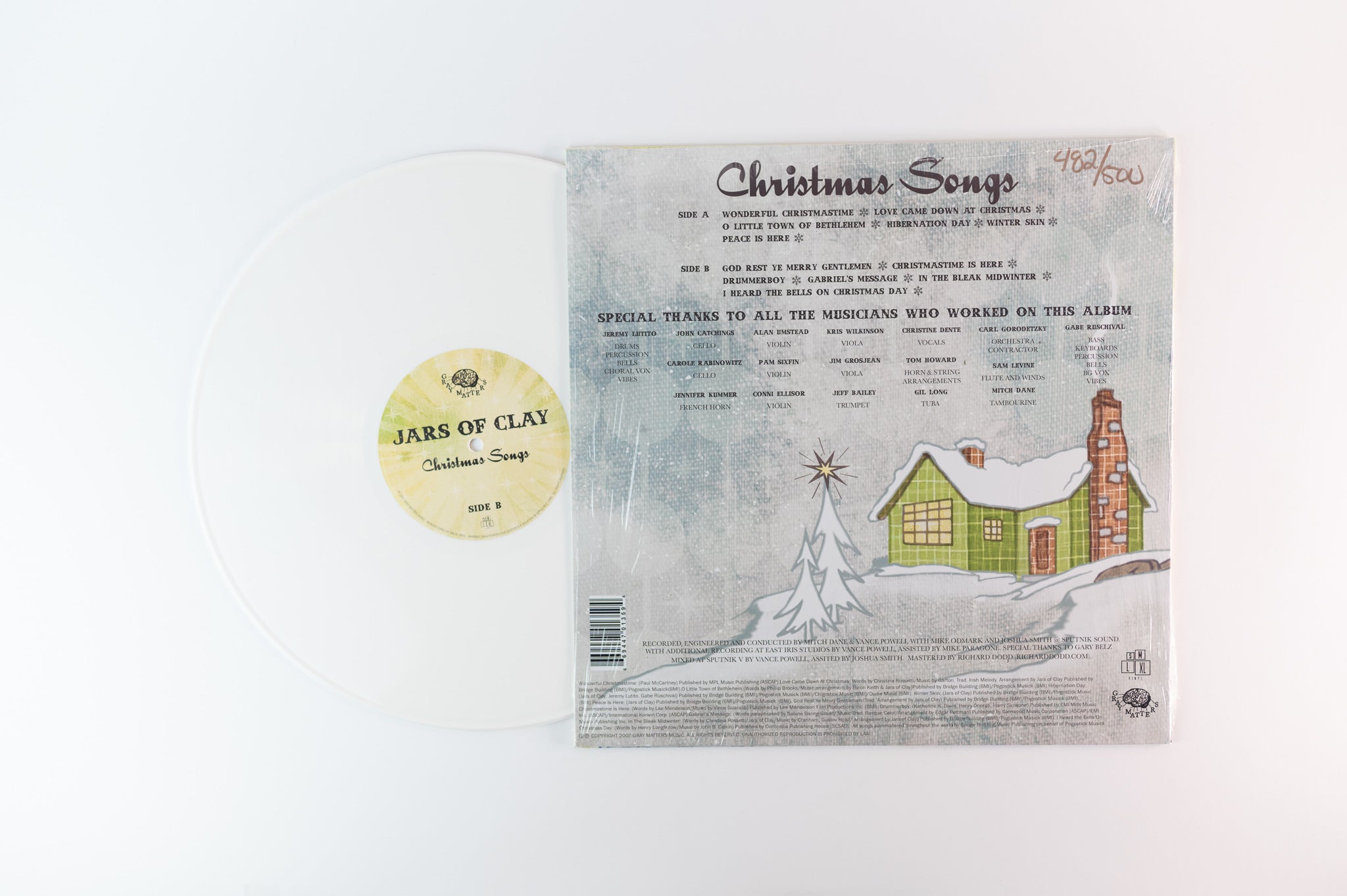 Jars Of Clay - Christmas Songs on Gray Matters Limited White Vinyl