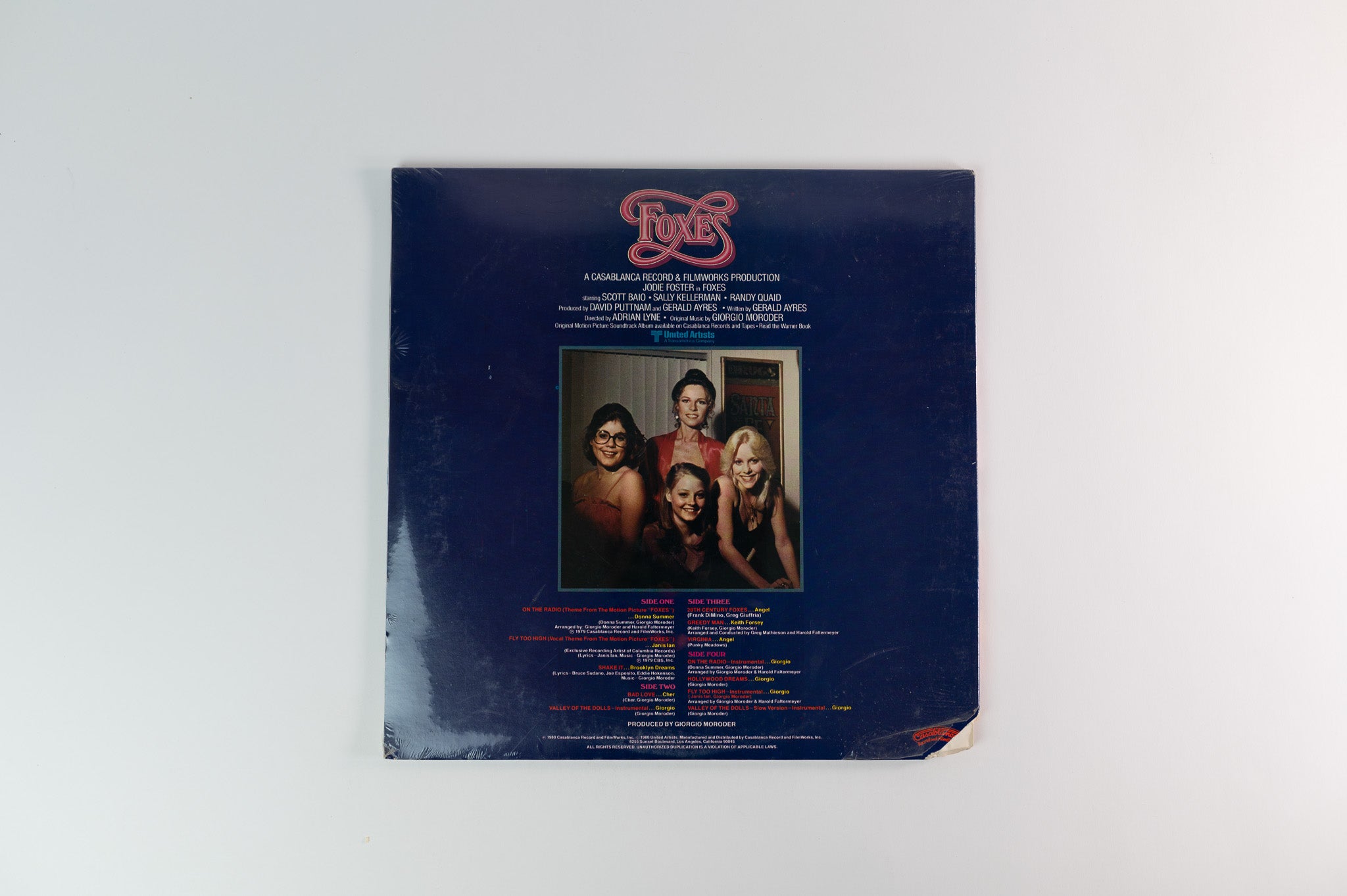 Various - Foxes (Original Soundtrack) on Casablanca Giorgio Moroder Sealed