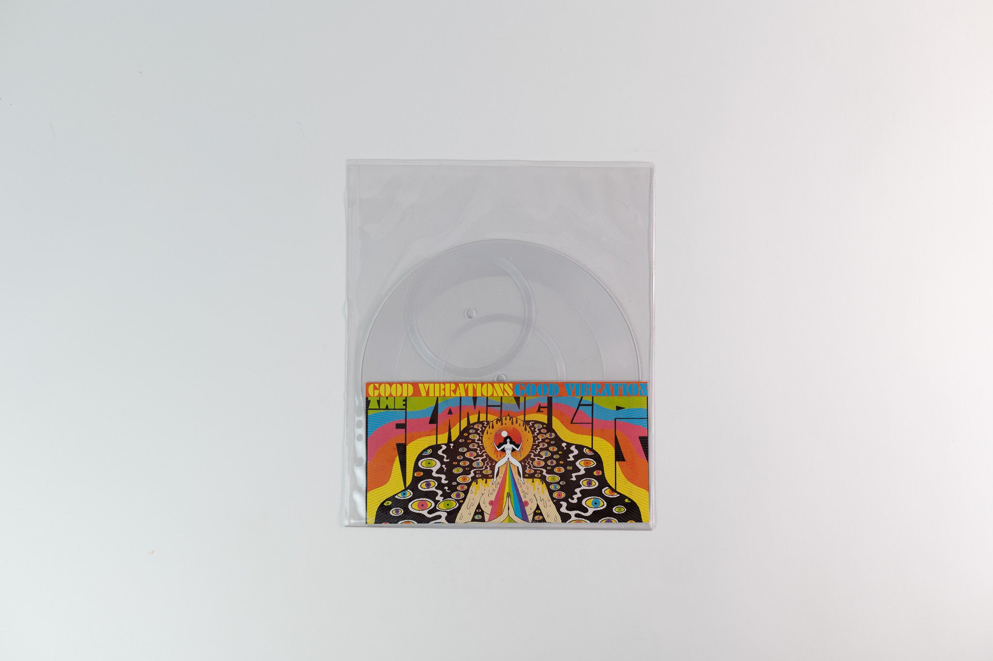 The Flaming Lips - Good Vibrations on Lovely Sorts of Death Limited Eulerian Circle 4-sided Clear Vinyl 8"