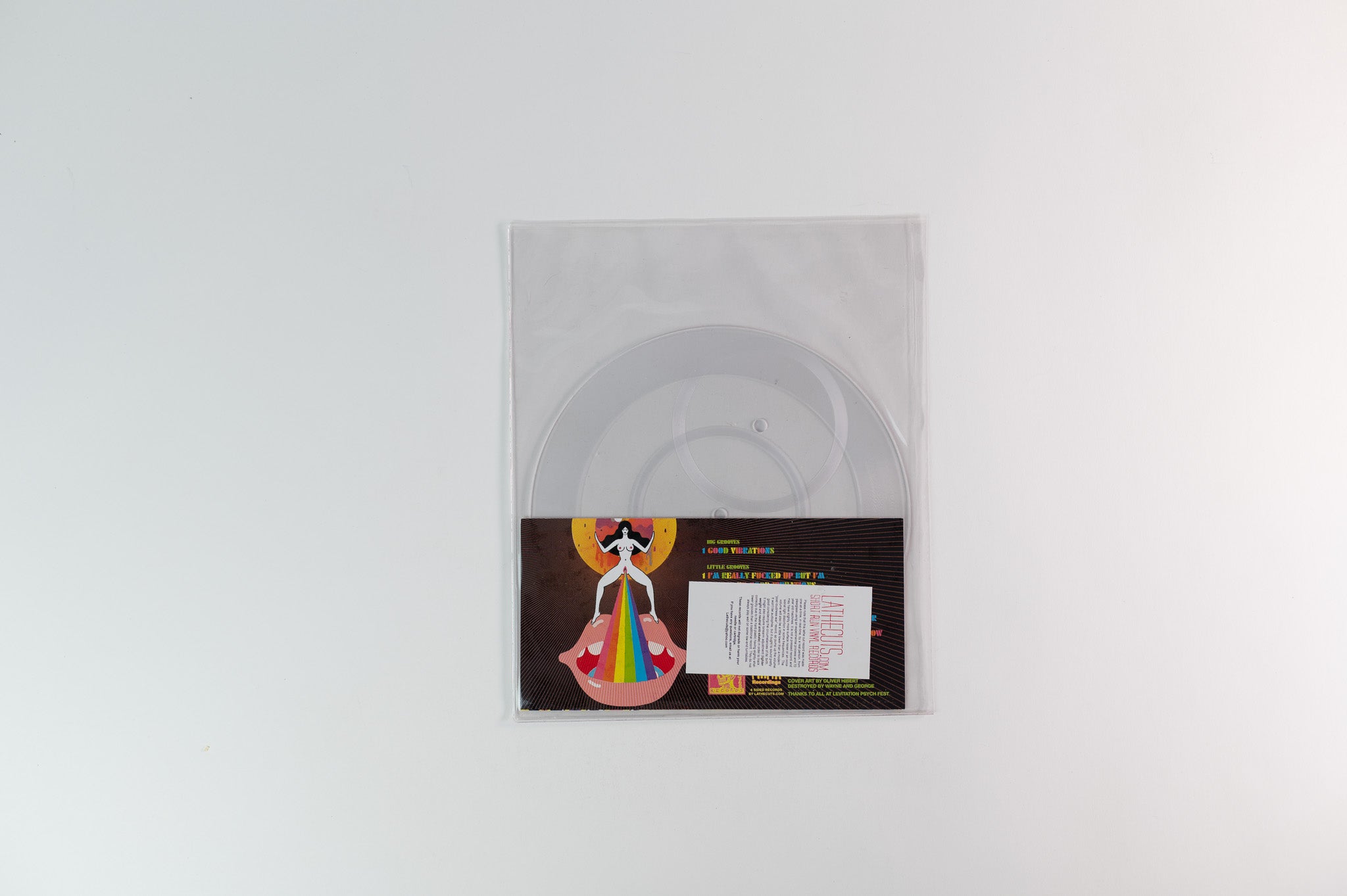 The Flaming Lips - Good Vibrations on Lovely Sorts of Death Limited Eulerian Circle 4-sided Clear Vinyl 8"