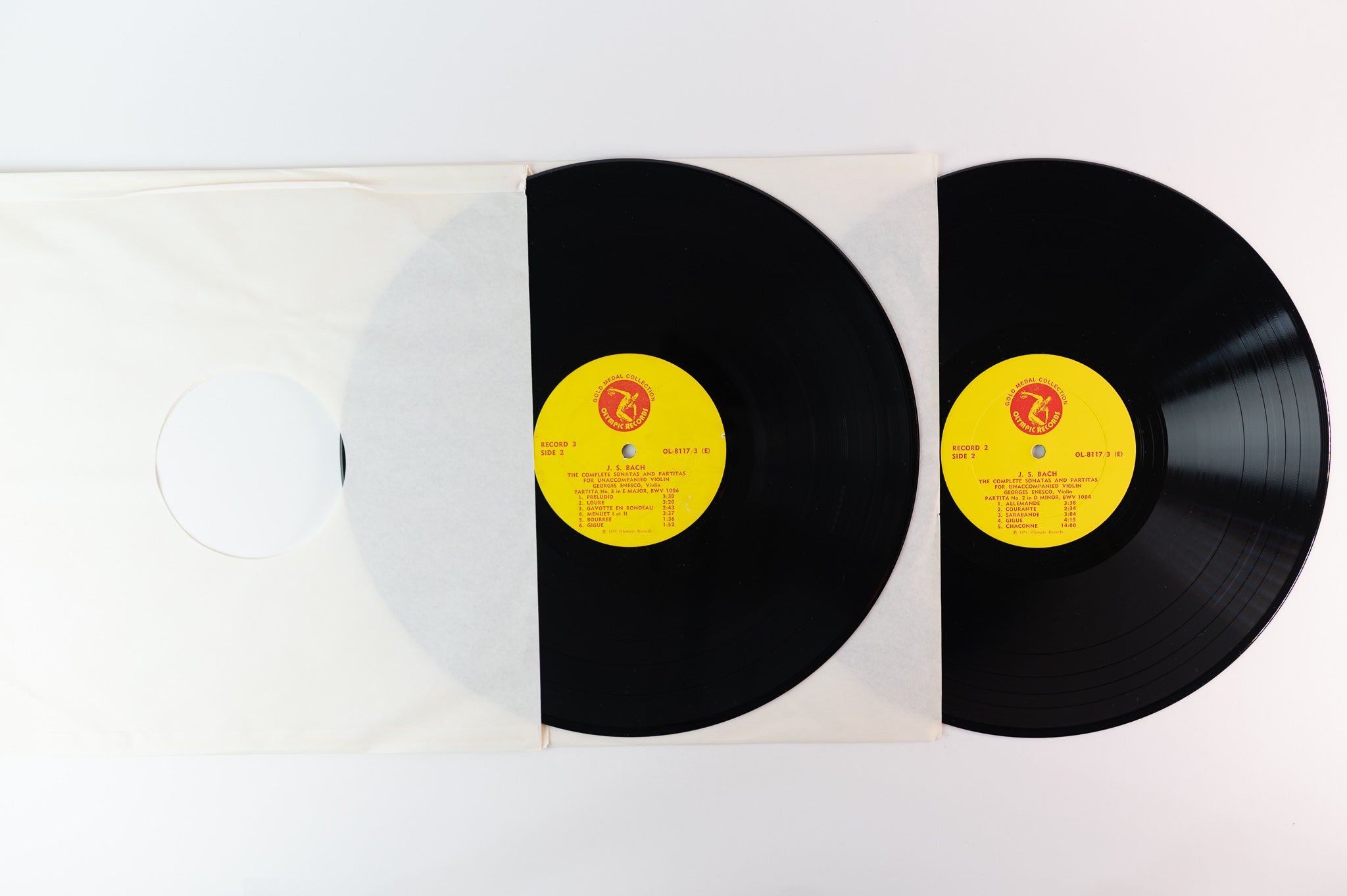 Johann Sebastian Bach, Georges Enesco  - The Bach Complete Sonatas And Partitas For Violin on Olympic