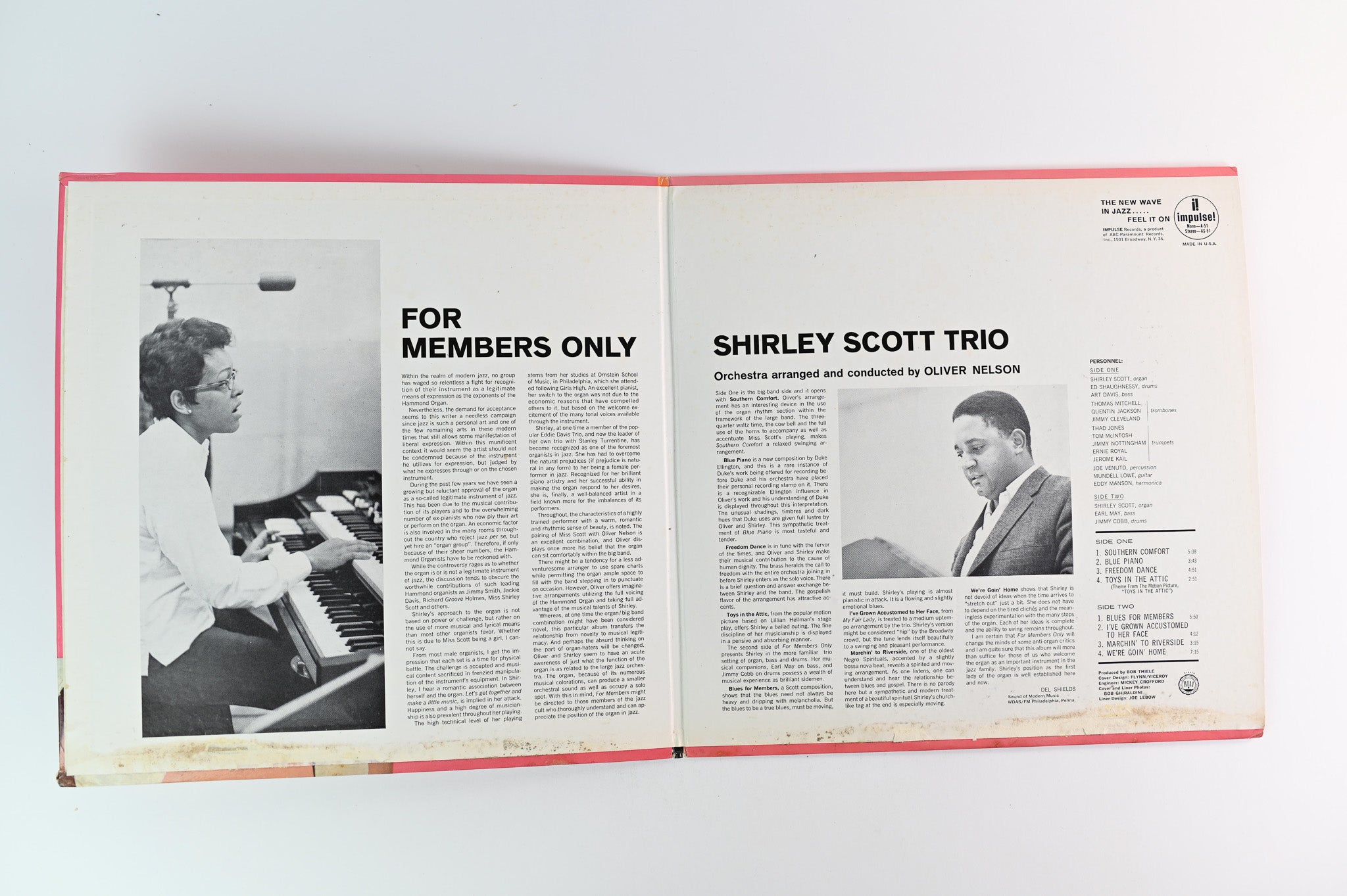 Shirley Scott Trio - For Members Only on Impulse Mono Promo