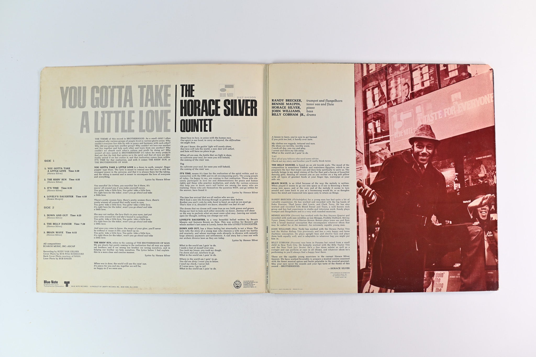 The Horace Silver Quintet - You Gotta Take A Little Love on Blue Note Stereo Liberty