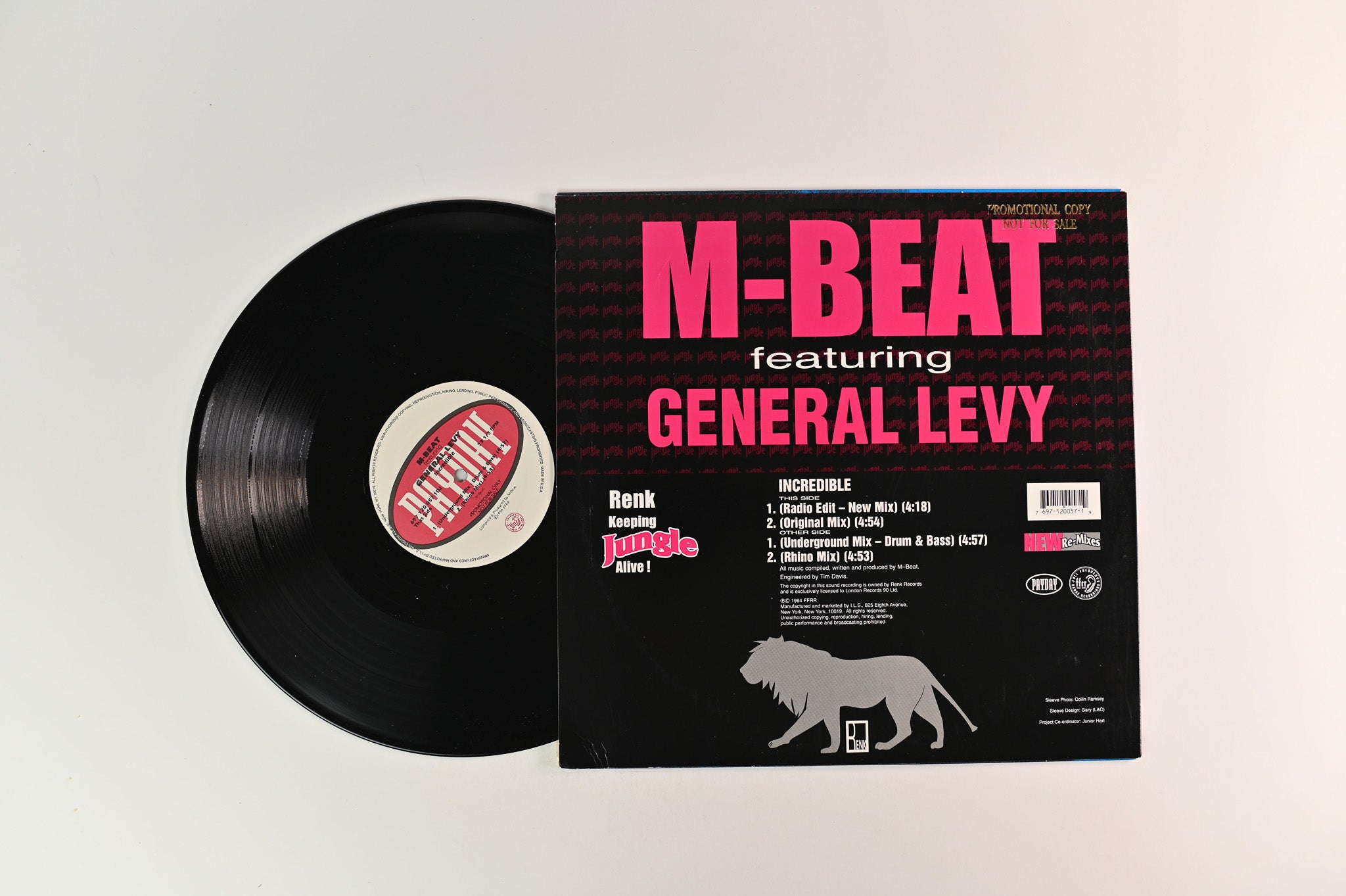 M-Beat - Incredible on Payday Promo 12"