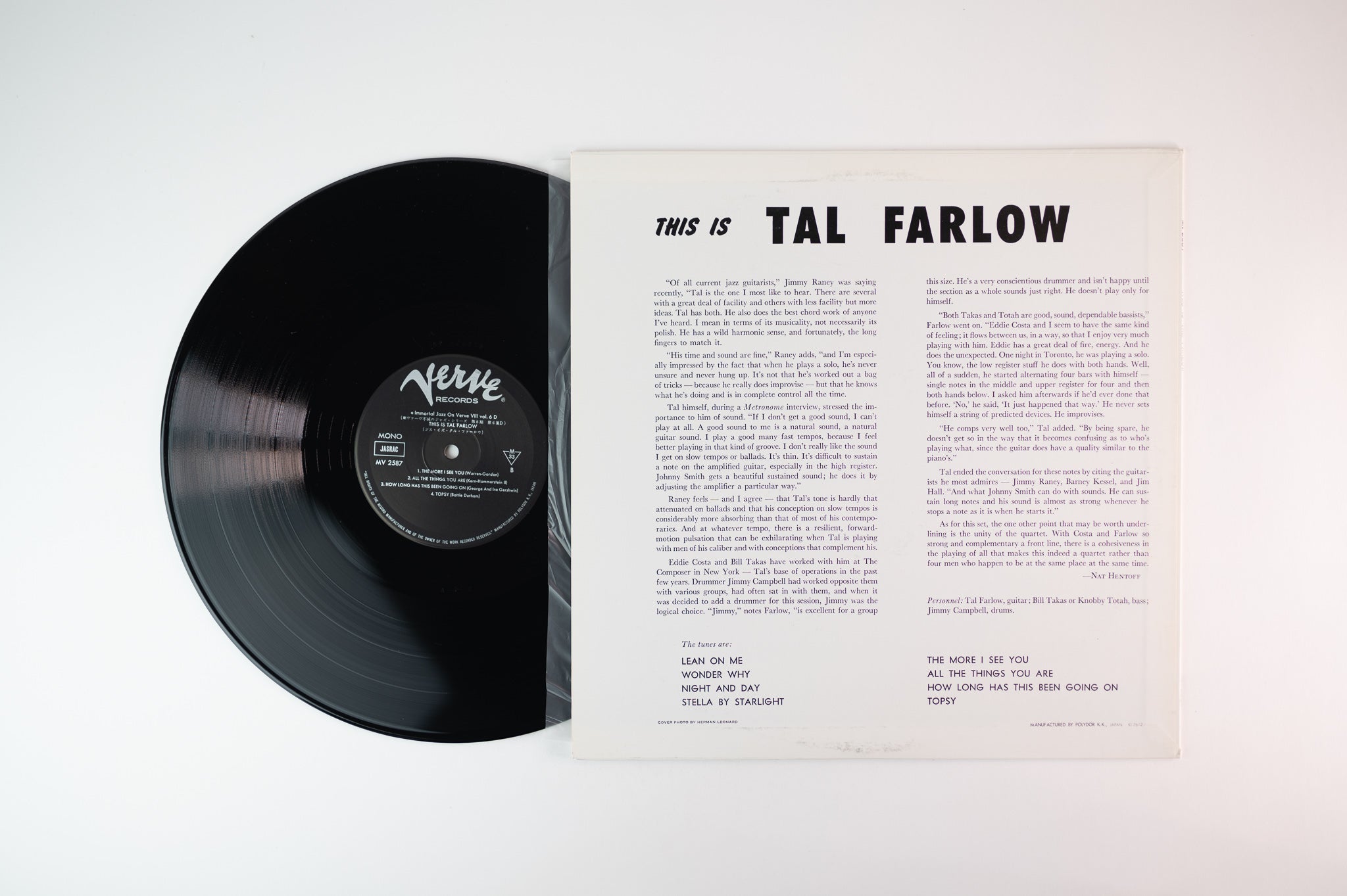 Tal Farlow - This Is Tal Farlow on Verve Japanese Reissue