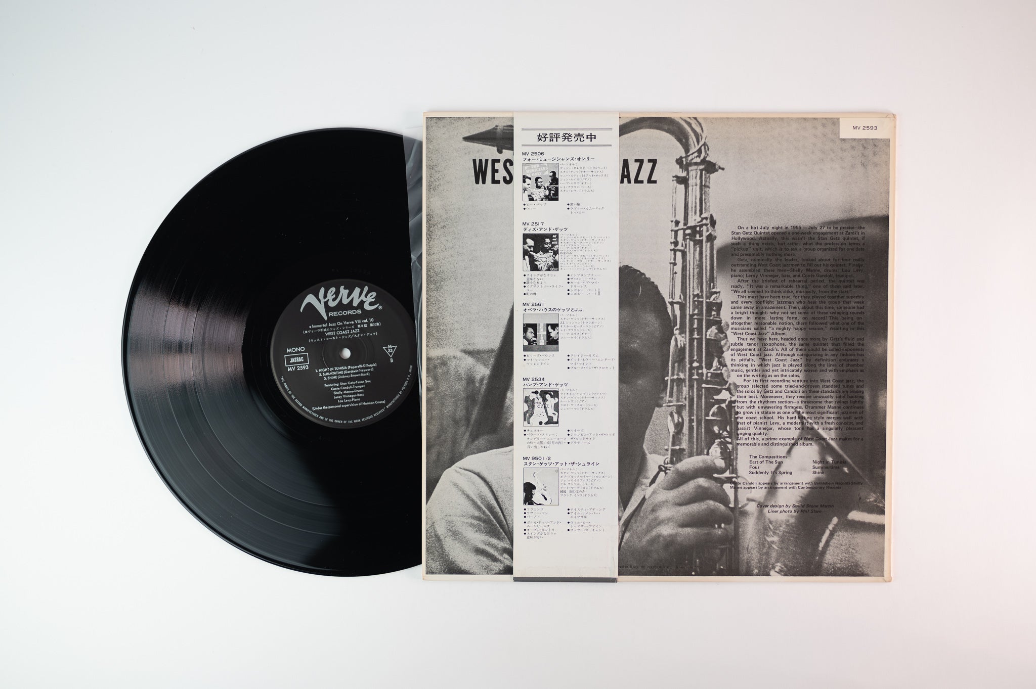 Stan Getz - West Coast Jazz on Verve Japanese Reissue with Obi Strip