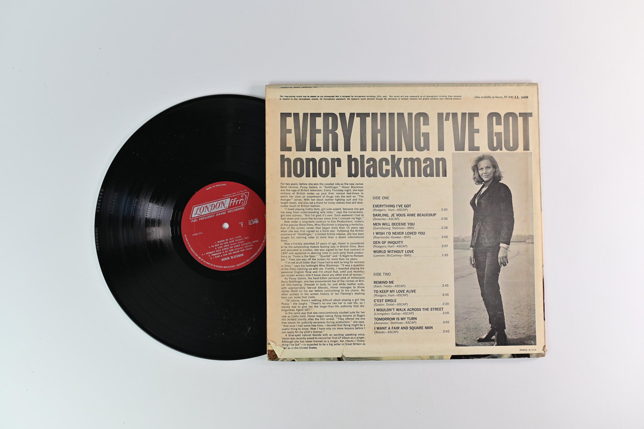 Honor Blackman - Everything I've Got on London Mono