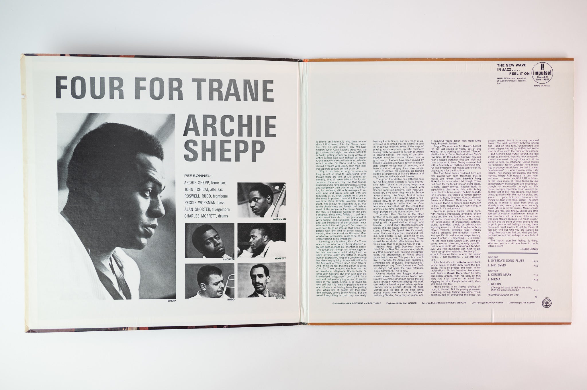 Archie Shepp - Four For Trane on ABC Impluse 1975 Reissue