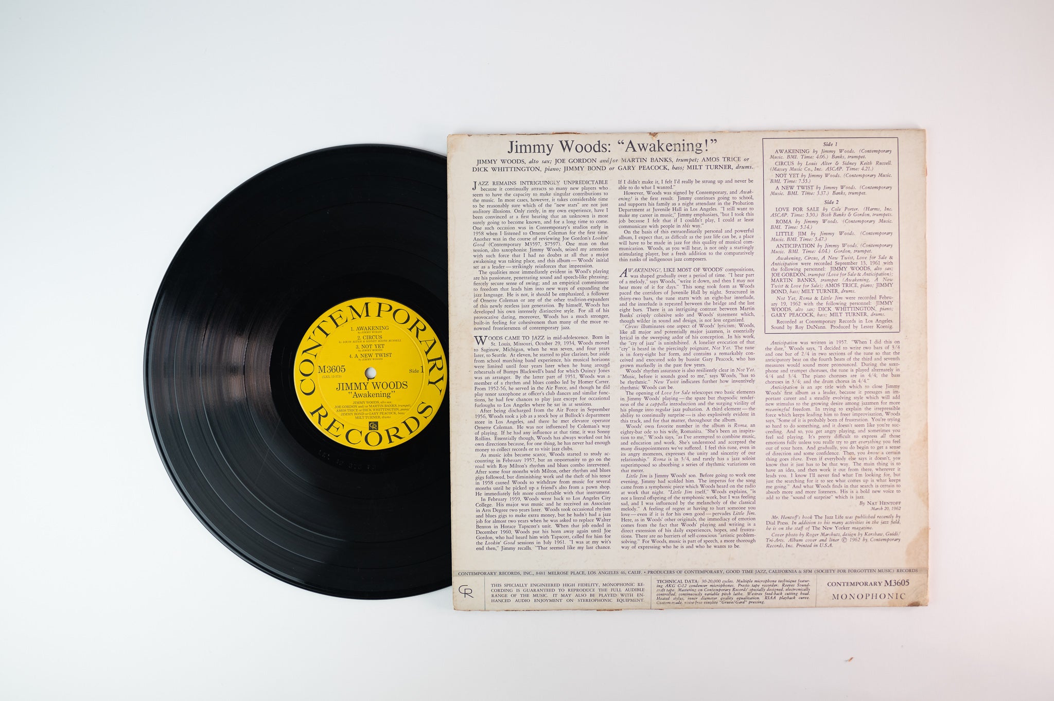 Jimmy Woods - Awakening!! on Contemporary Mono Deep Groove
