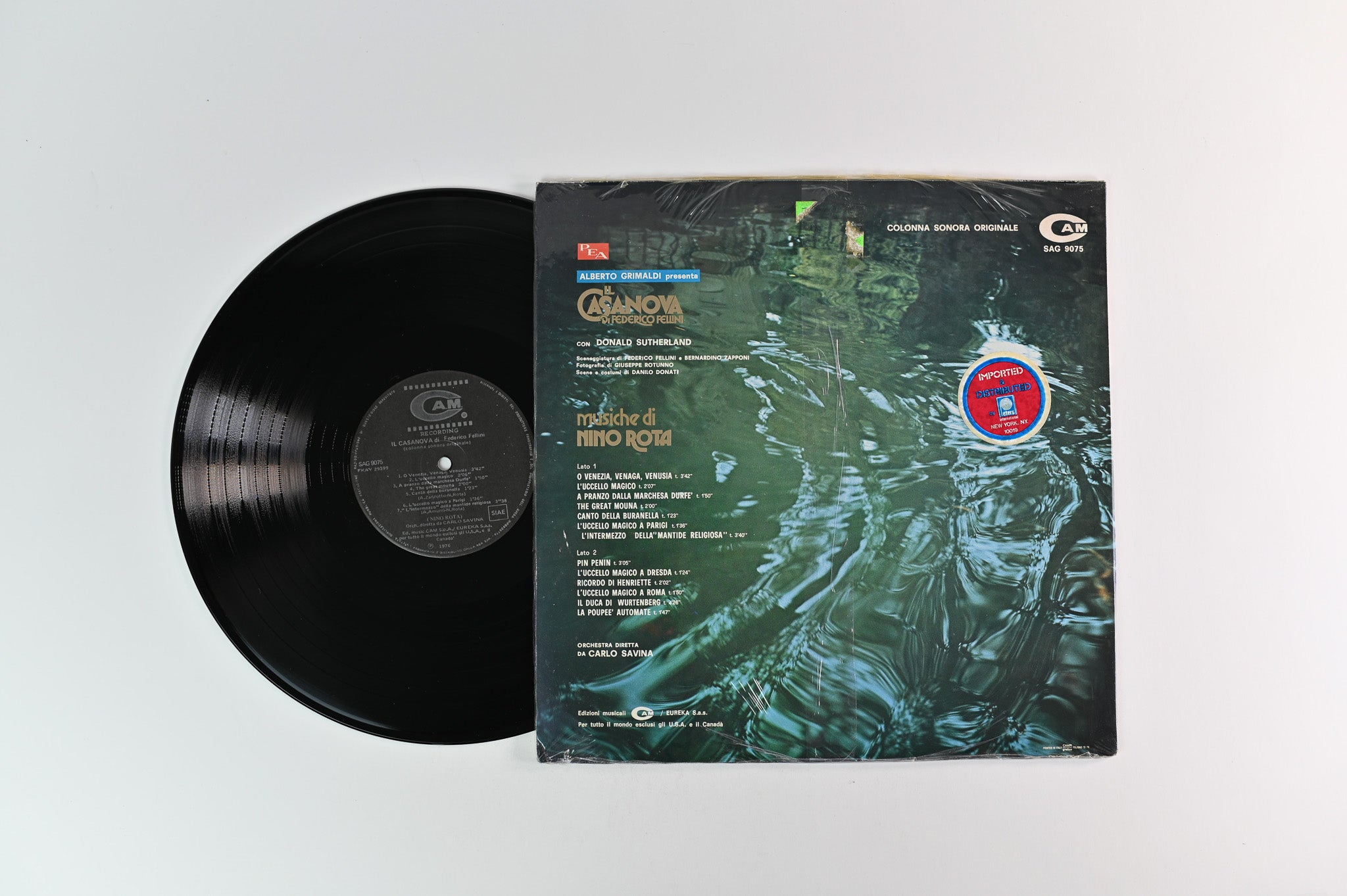 Nino Rota - Il Casanova Di Federico Fellini on Cam Italian Pressing