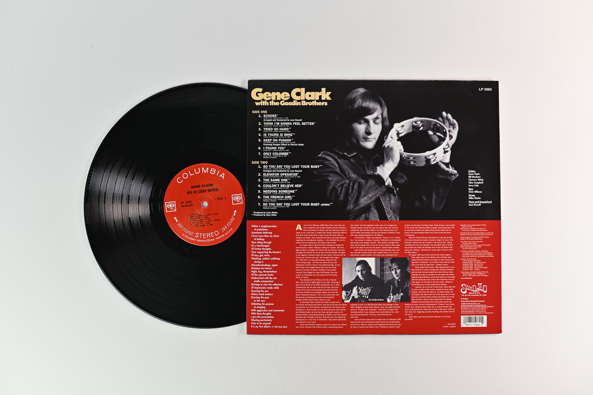 Gene Clark - Gene Clark With The Gosdin Brothers on Sundazed Columbia Reissue