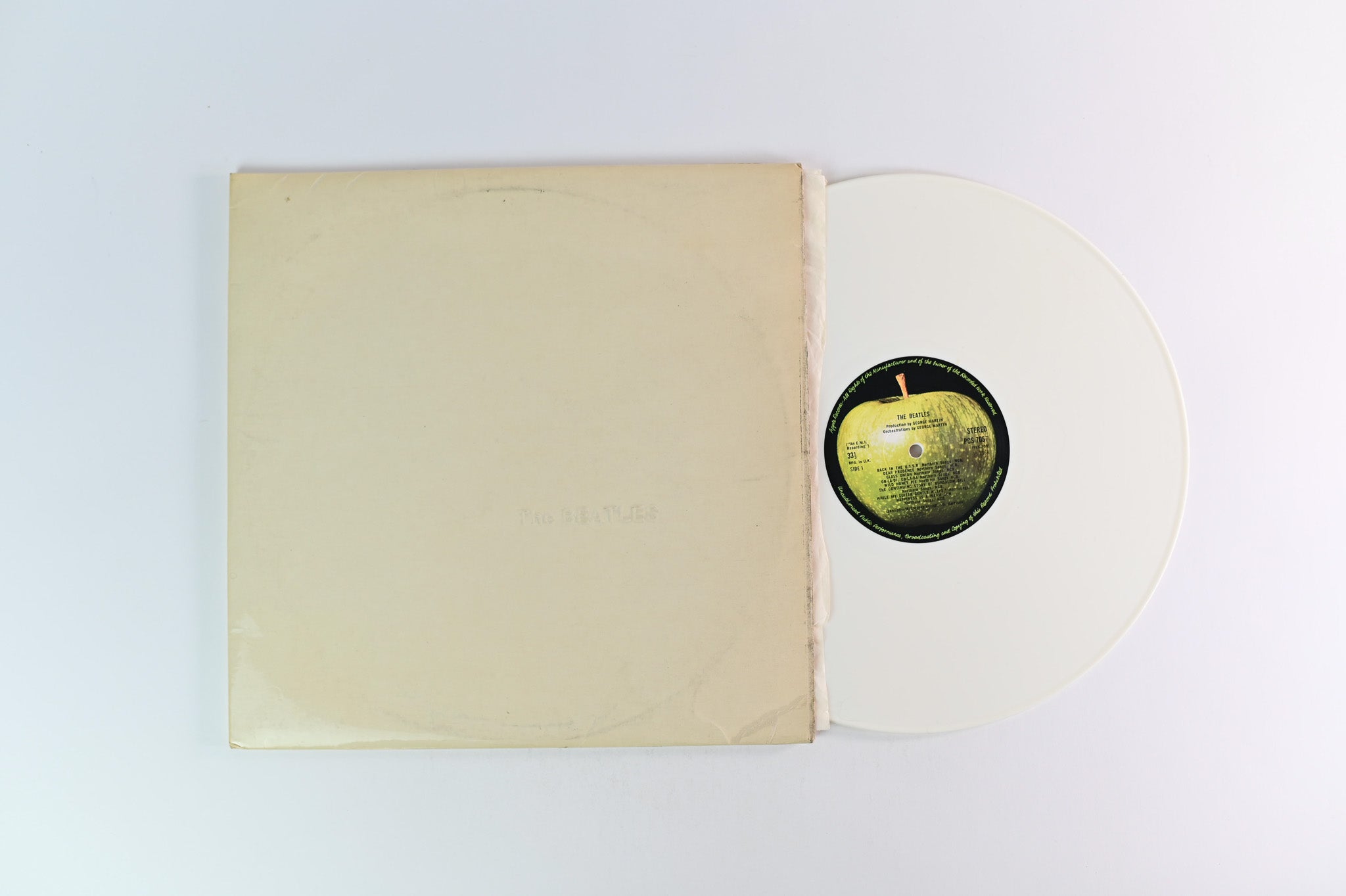 The Beatles - The Beatles White Album UK Press Limited White Vinyl 1978 Reissue
