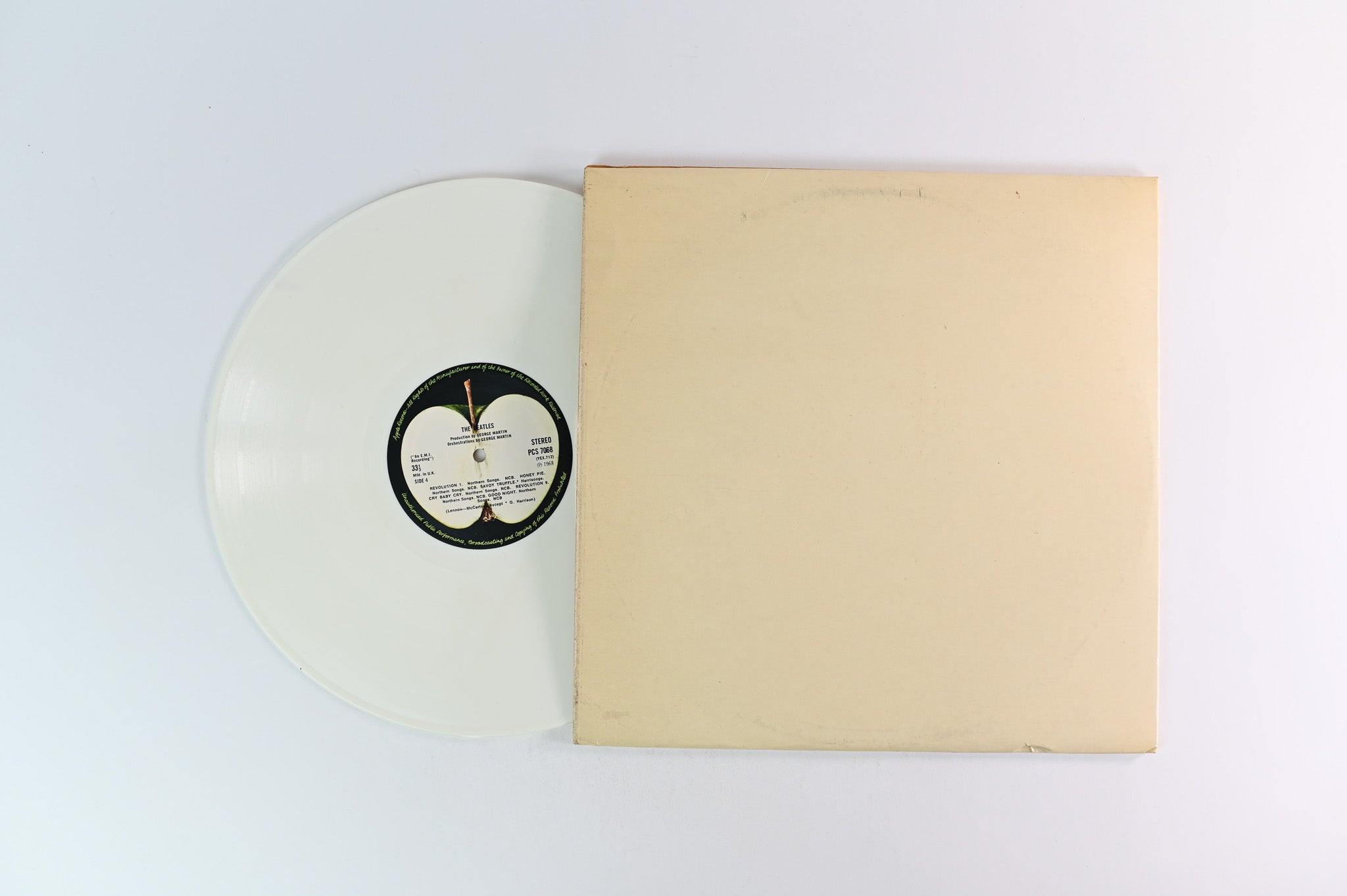 The Beatles - The Beatles White Album UK Press Limited White Vinyl 1978 Reissue