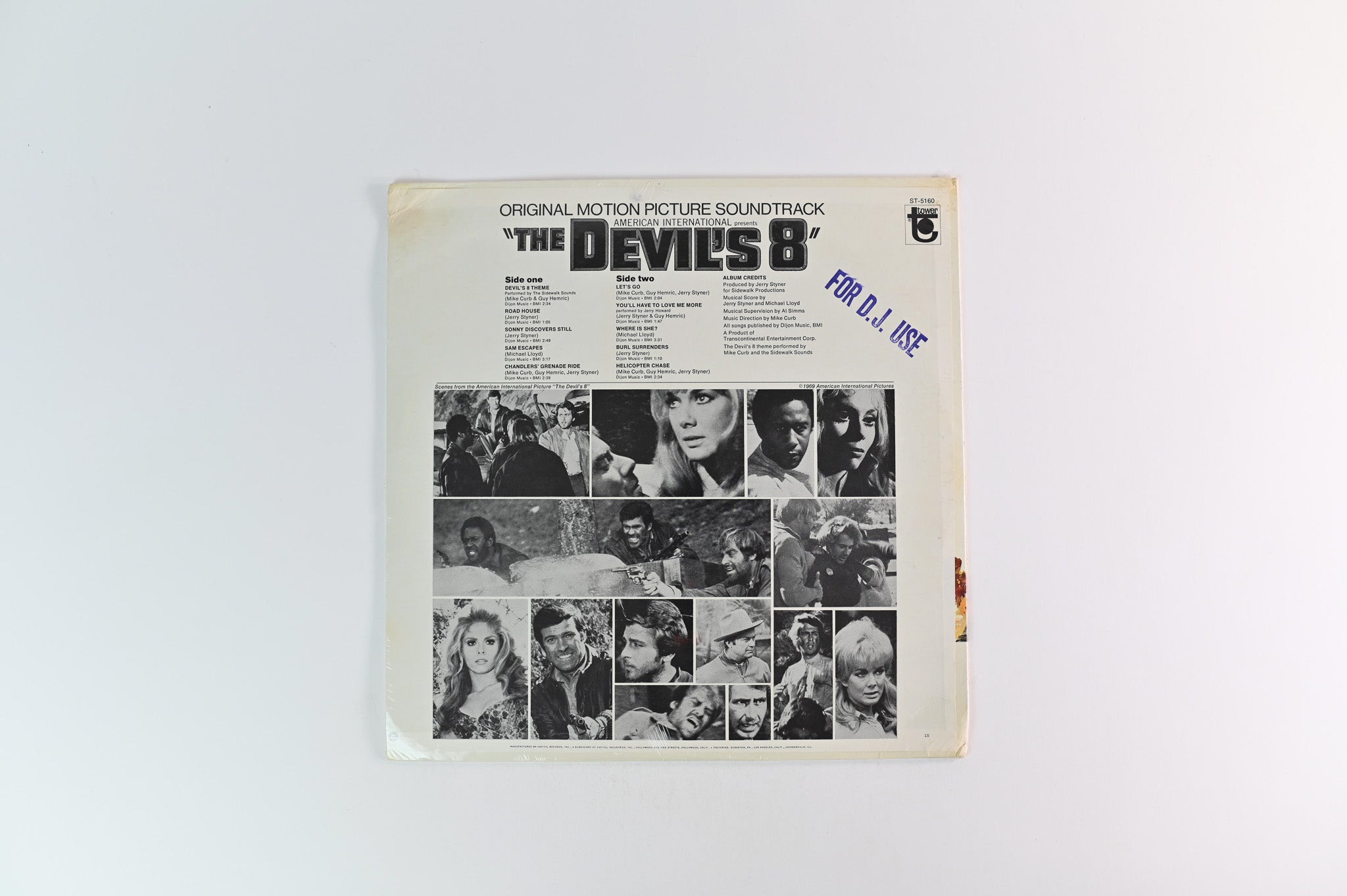 Jerry Styner - The Devil's 8 (Original Motion Picture Soundtrack) on Tower Sealed