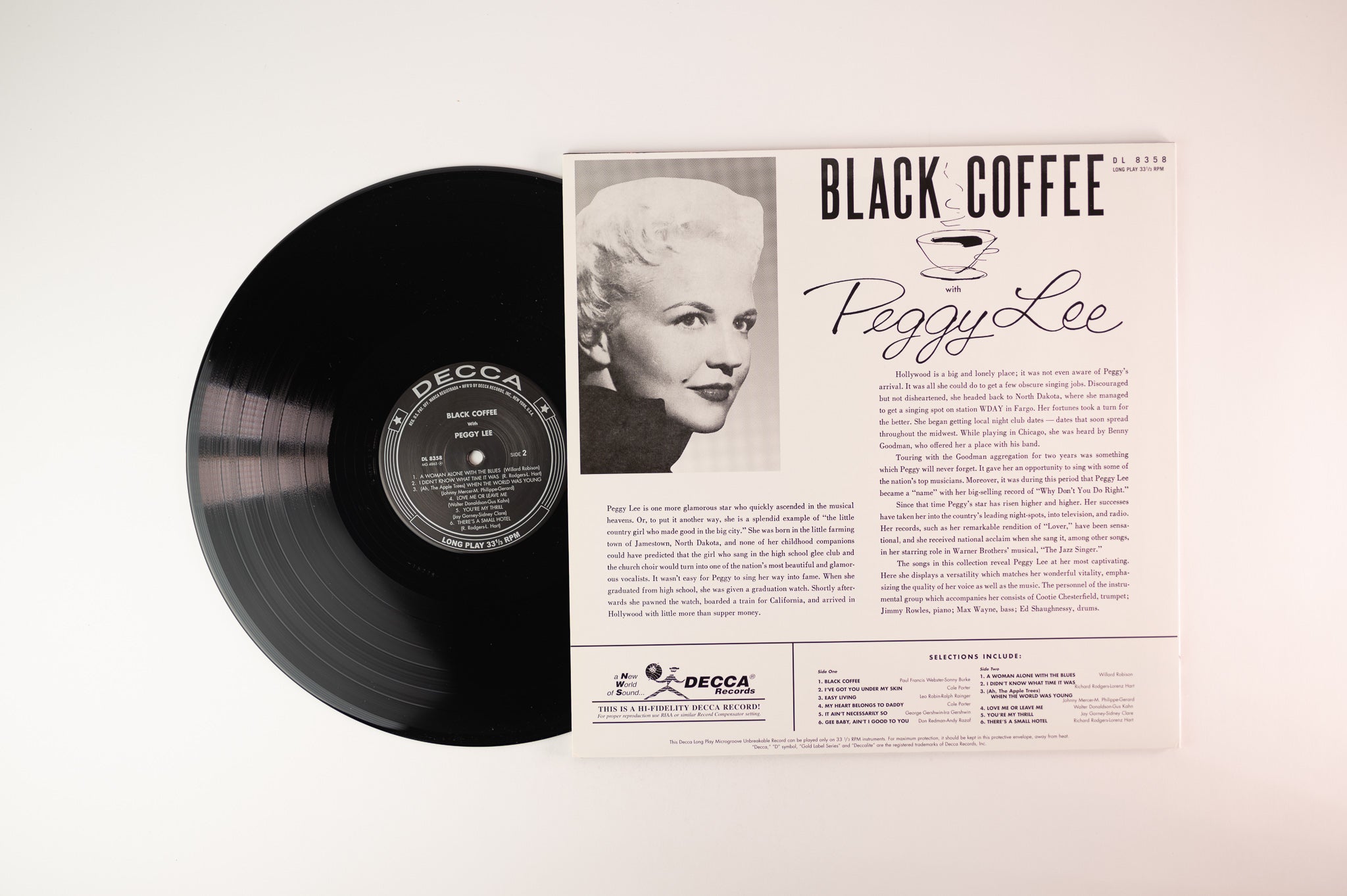 Peggy Lee - Black Coffee on Decca Speakers Corner German Audiophile Reissue