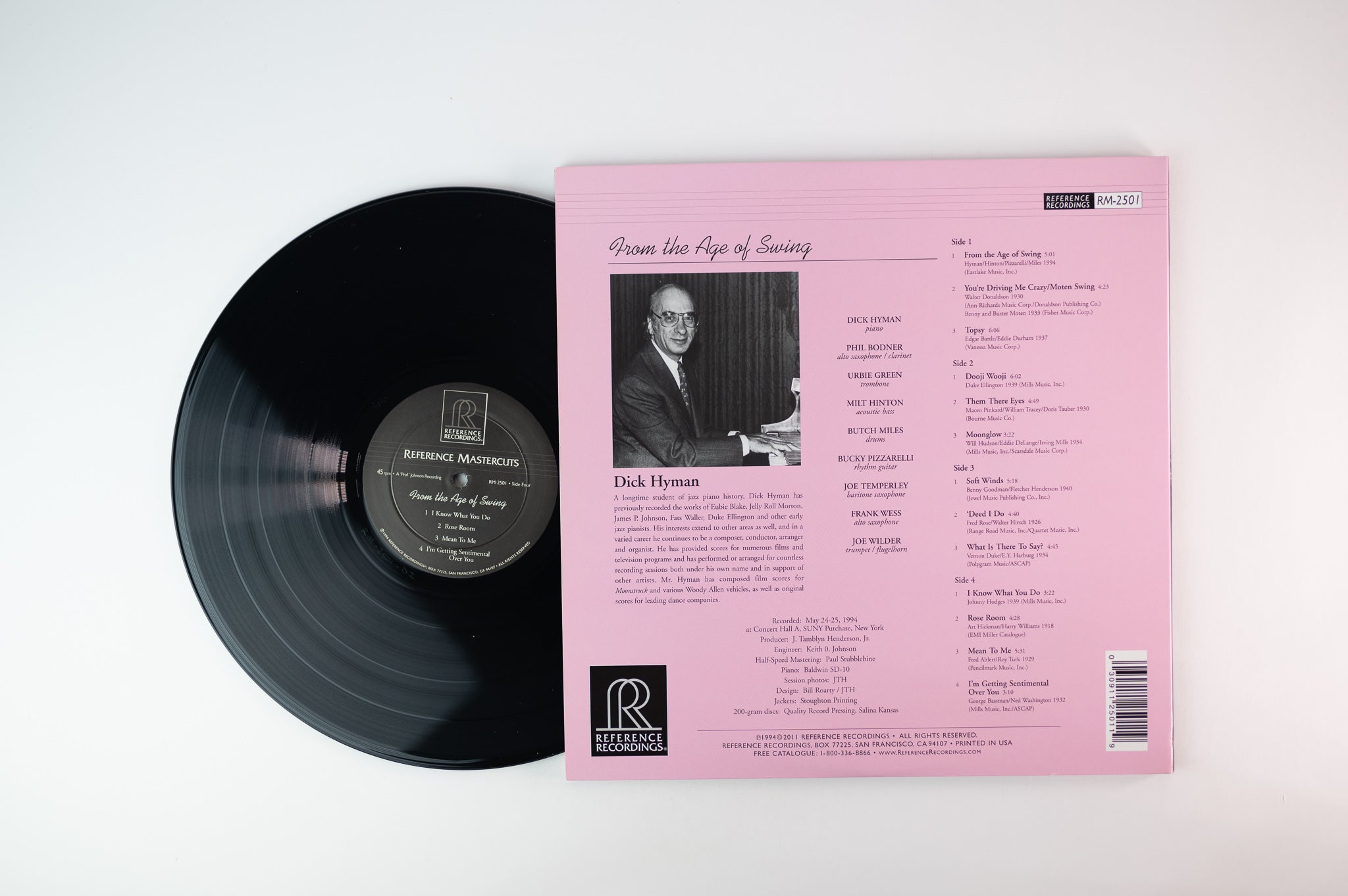 Dick Hyman - From The Age Of Swing on Reference Recordings 200 Gram 45 RPM